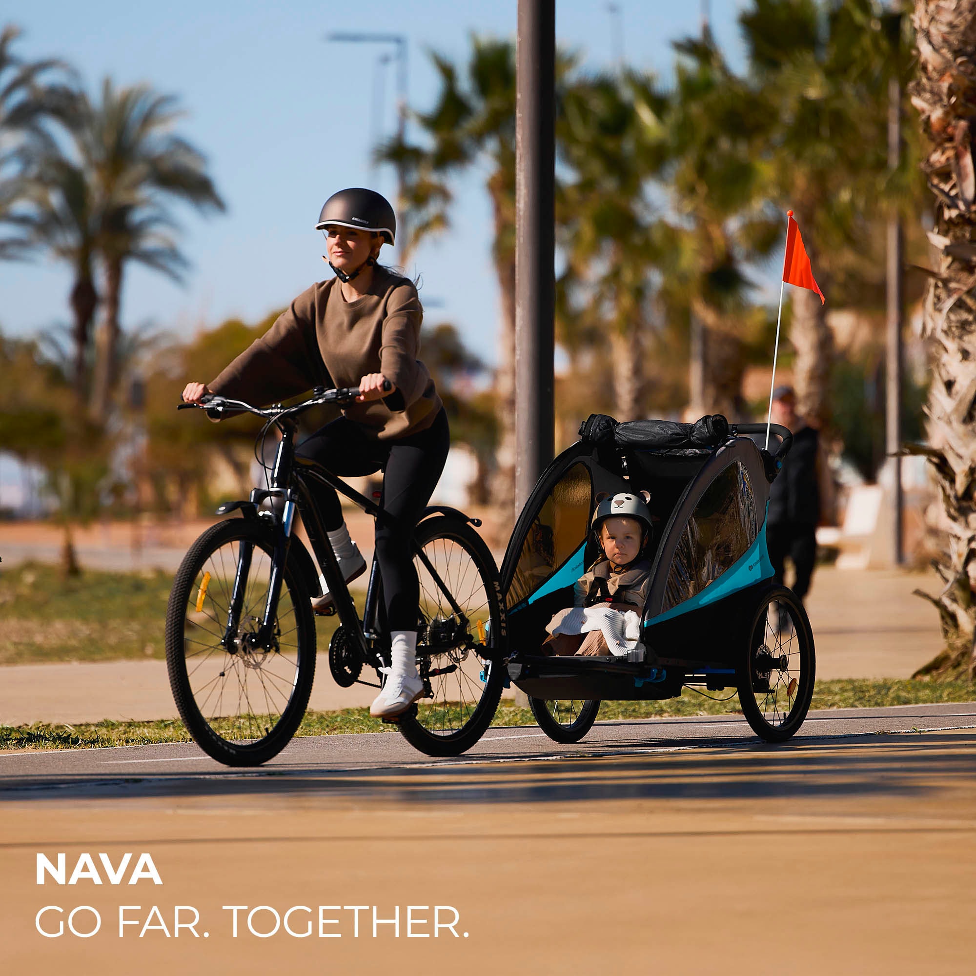 Kinderkraft Fahrradkinderanhänger »NAVA«, für 2 Kinder