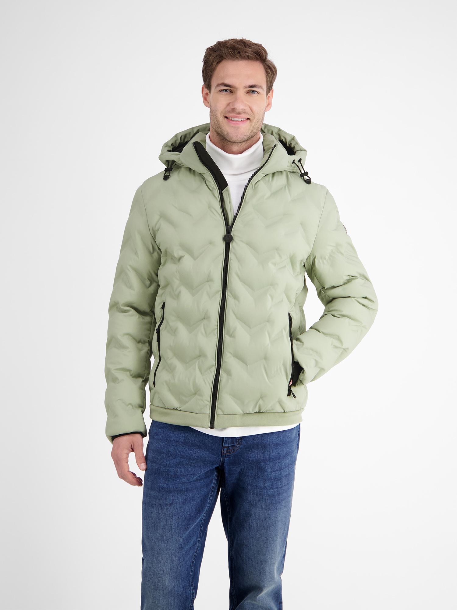 LERROS Steppjacke »LERROS Herren Funktions-Steppjacke«, mit Kapuze, Wasser- und windabweisend, atmungsaktiv
