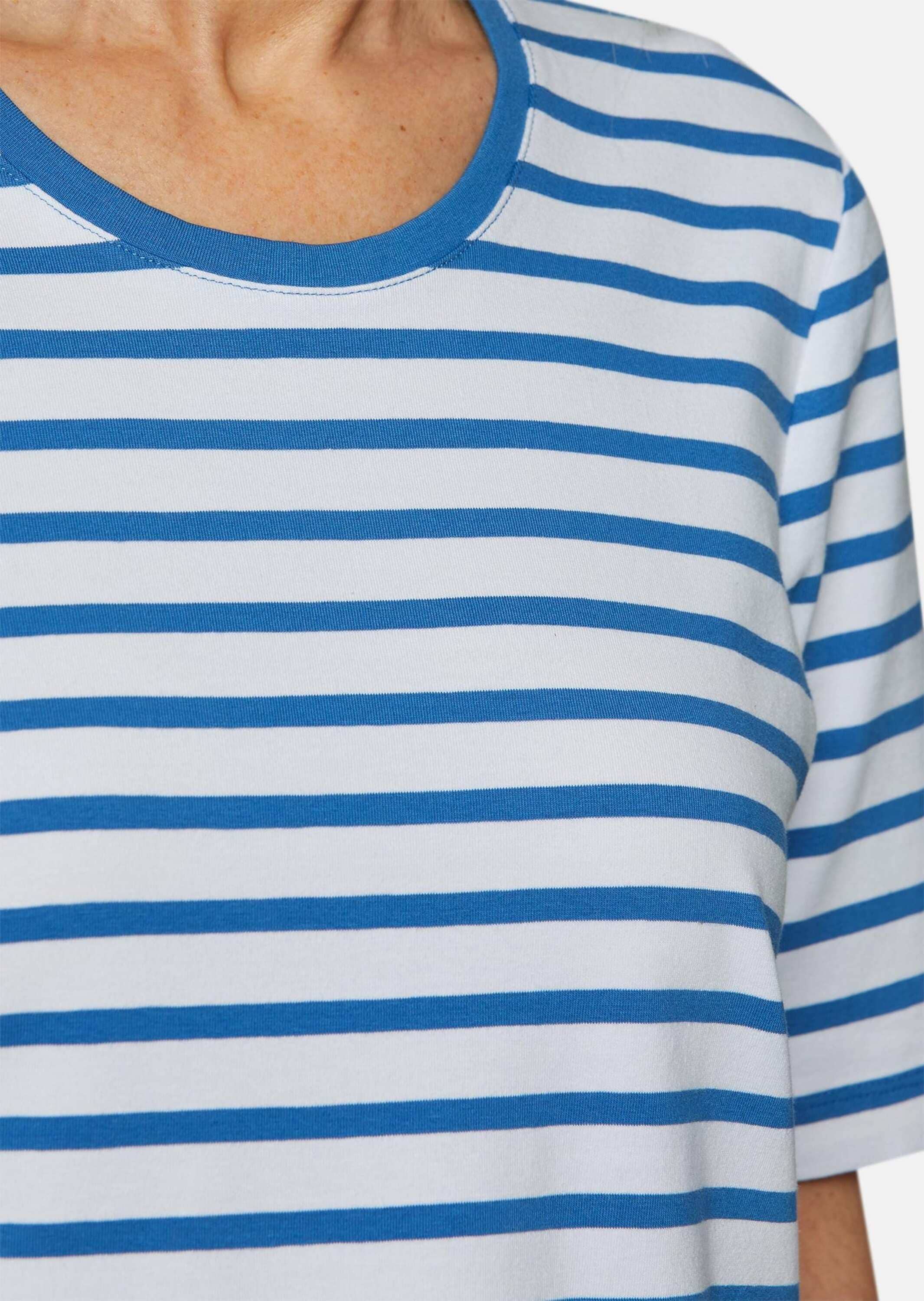 GOLDNER Kurzarmshirt »Kurzgröße Ringelshirt mit Halbarm«