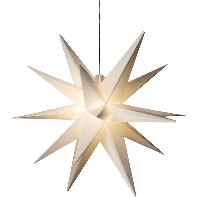 KONSTSMIDE Dekolicht »Weihnachtsdeko aussen«, 1 flammig-flammig, Weißer 3-D  Kunststoffstern, inkl. Leuchtmittel bestellen bei OTTO