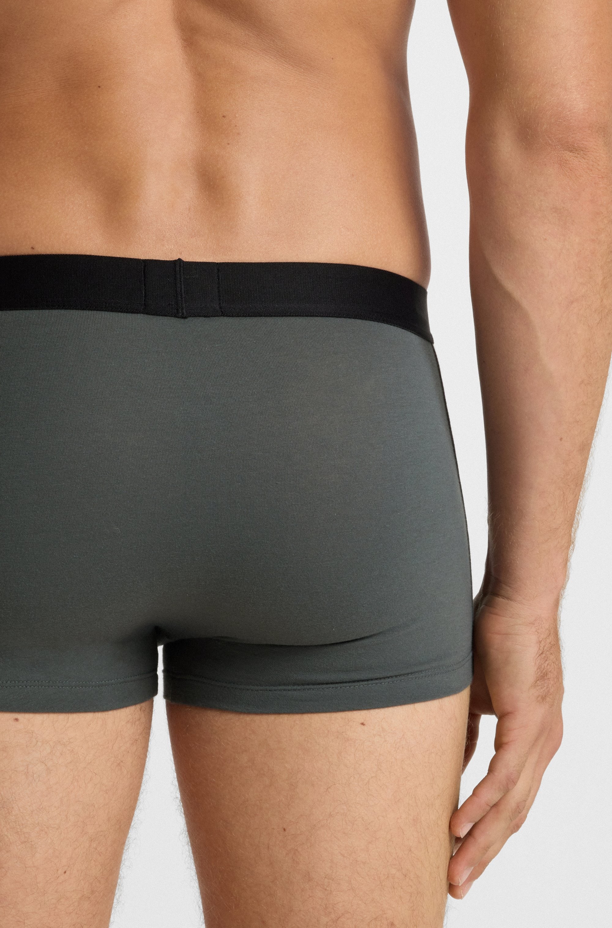 BOSS Trunk »3P Trunk BOSS ONE x David Beckham«, mit unifarbenen Bund