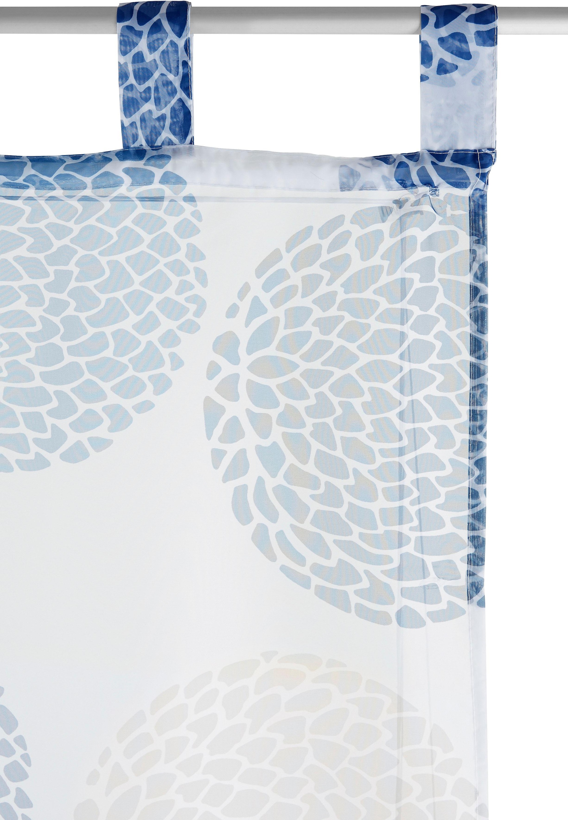 my home Raffrollo »Belem«, mit Schlaufen, Transparent, Voile, Polyester