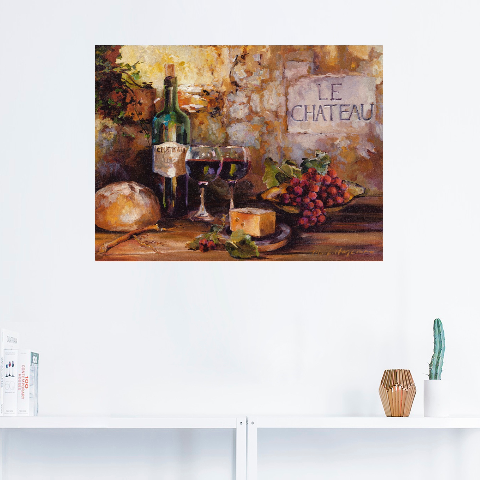 Artland Wandbild »Das Chateau«, Getränke, (1 St.), als Leinwandbild, Poster, Wandaufkleber in verschied. Größen
