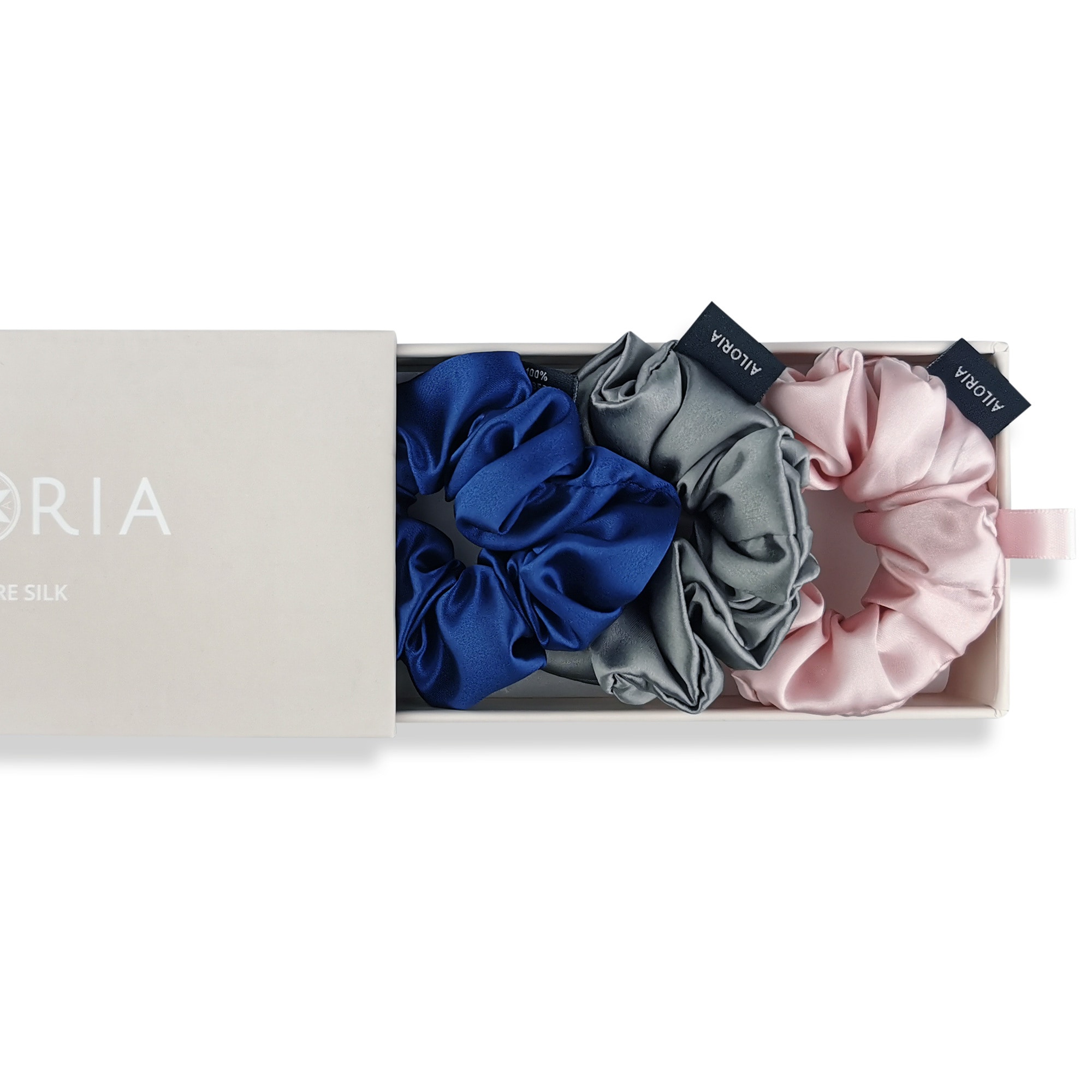 AILORIA Diadem »Set 3 Scrunchies M aus Seide DOUX«