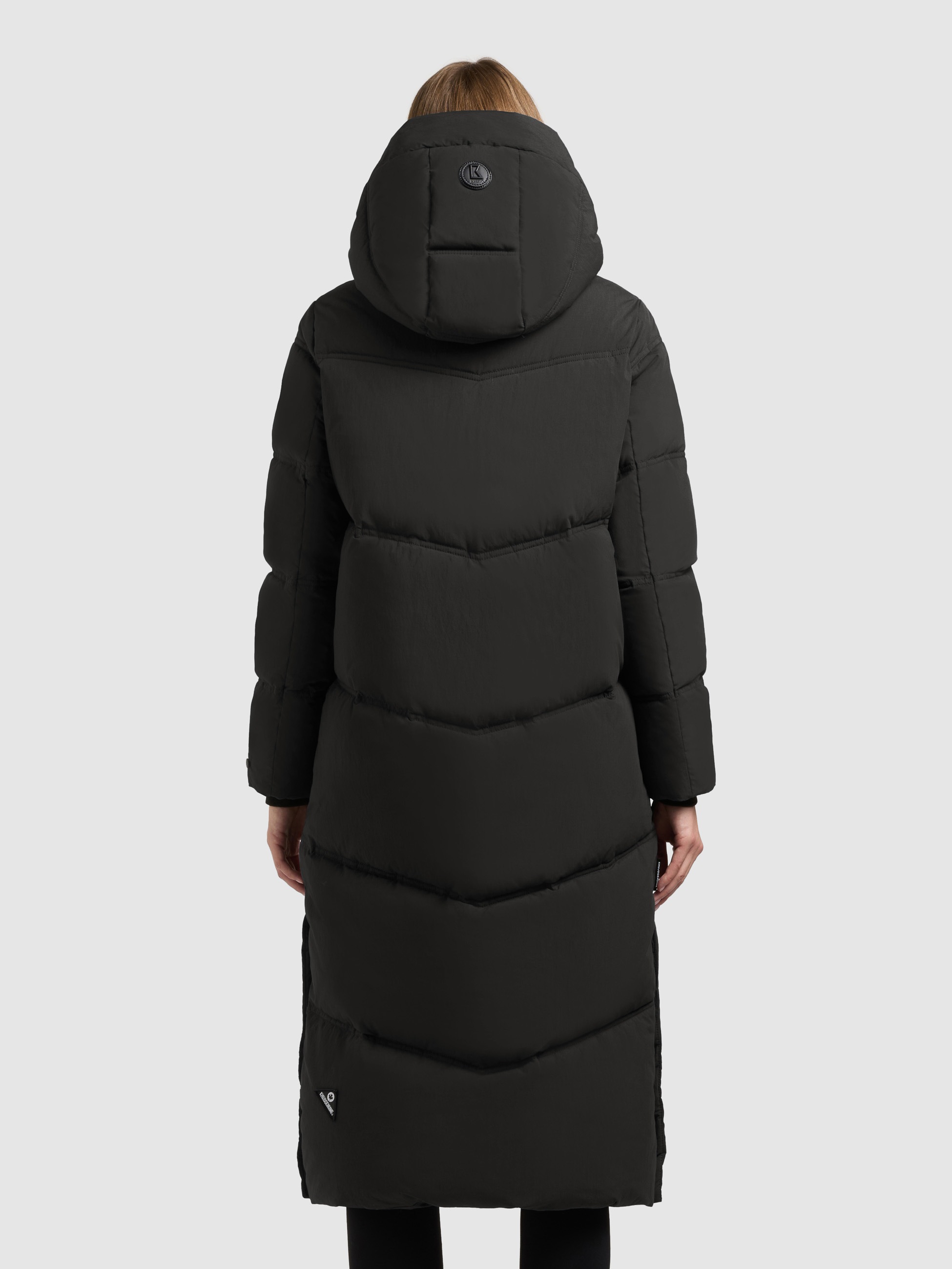 khujo Steppmantel »RITZ« praktische Seitenschlitze mit Reißverschluss, abnehmbare Kapuze