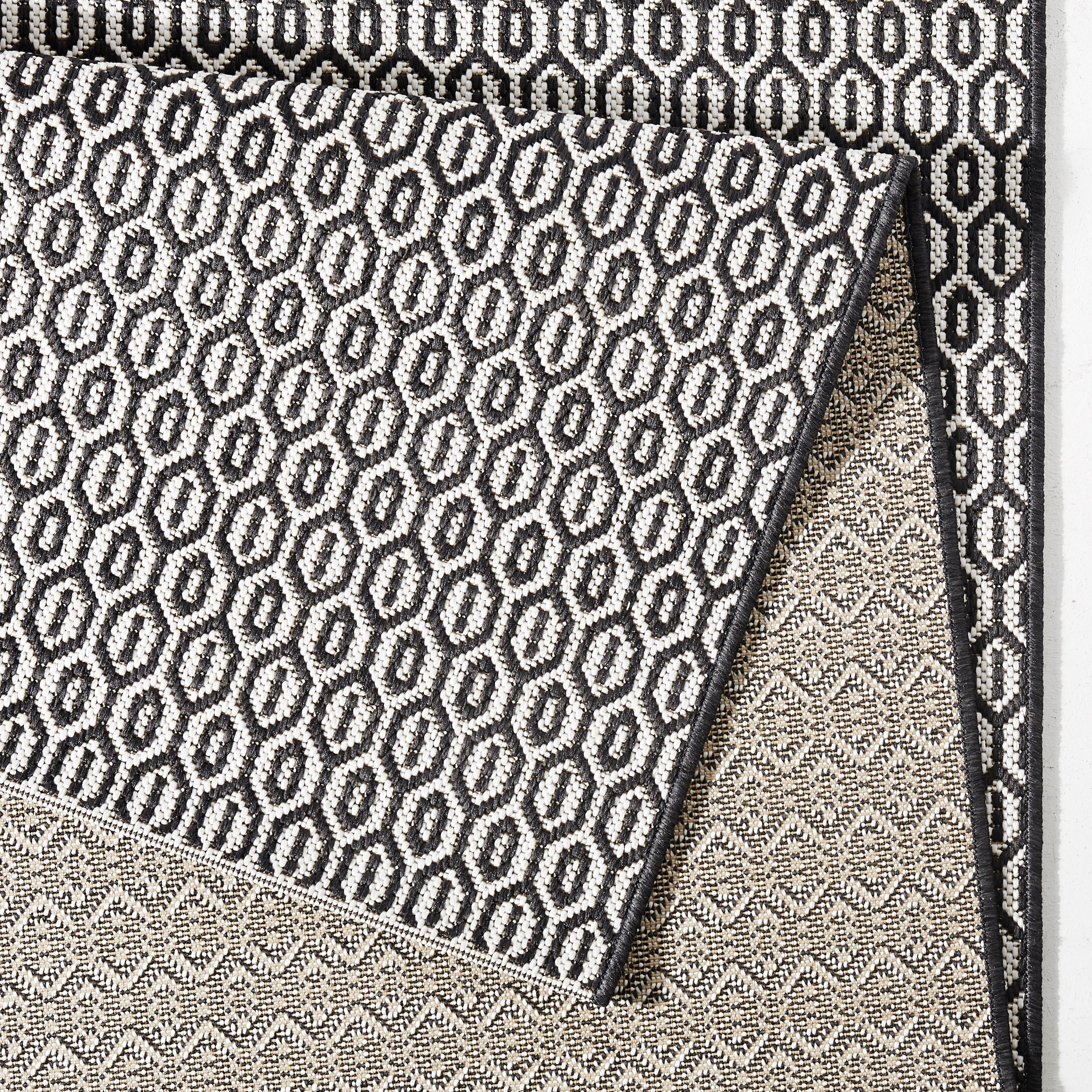 NORTHRUGS Teppich »Coin«, rechteckig, 8 mm Höhe, In-& Outdoor, Wetterfest, Balkon, Sisal-Optik, Wohnzimmer, Läufer