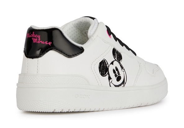 Geox Sneaker »J WASHIBA GIRL E«, Slip On Sneaker, Schlupfschuh, Slipper mit Mickey Mouse Print