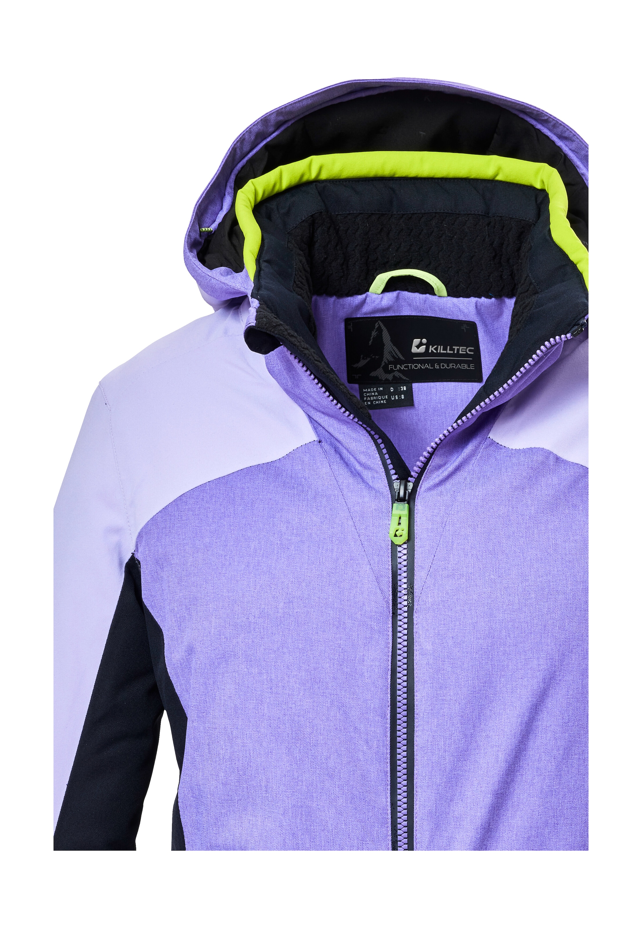 Killtec Skijacke »KSW 66 WMN SKI JCKT«, Damen Skijacke: wasserdicht, atmungsaktiv, Colourblock Design