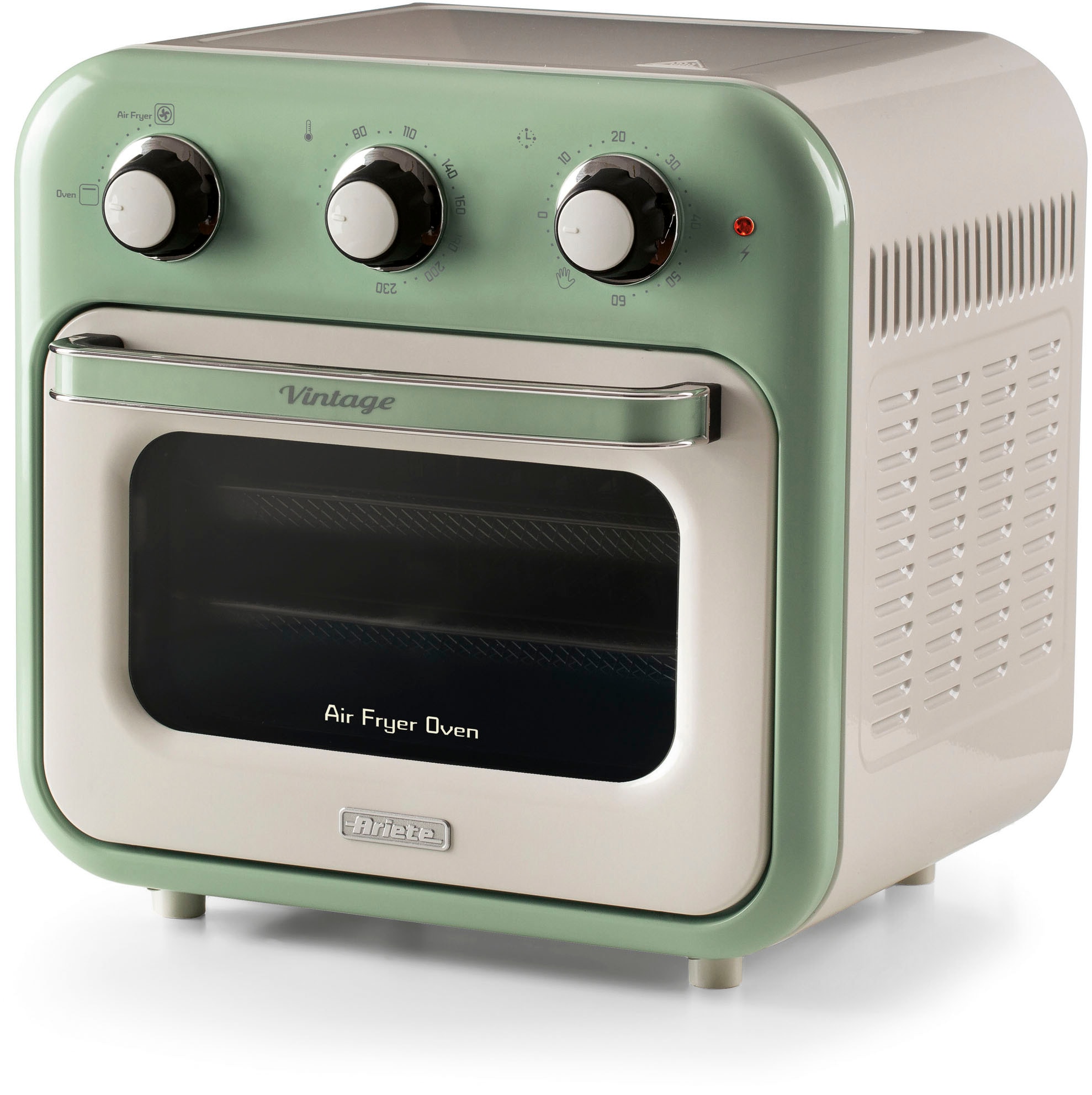 Ariete Heißluftfritteuse »4632BL« 1400 W Vintage Backofen und Rotisserie in Einem, 16 L grün in grün