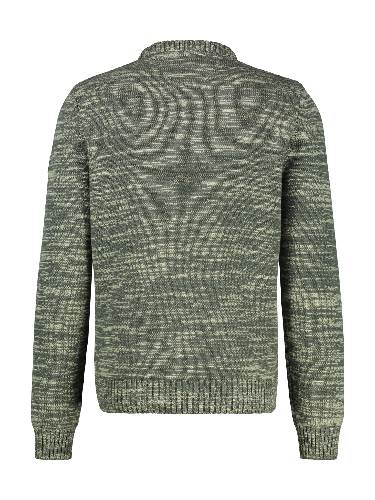 LERROS Strickpullover, meliert, mit Zopf-Muster