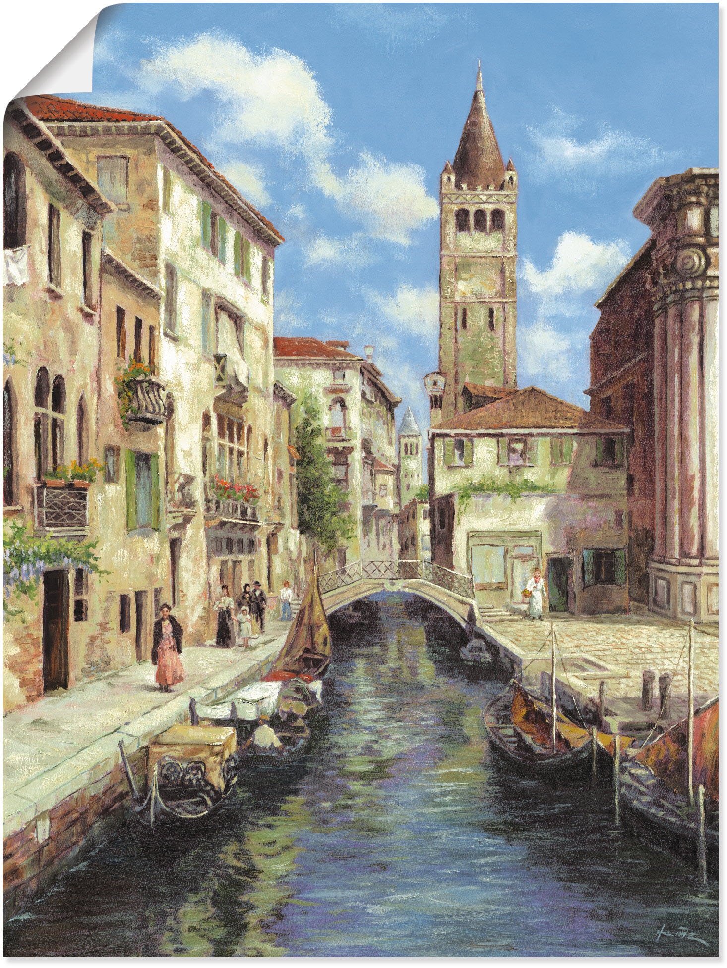Artland Wandbild »Venedig«, Venedig, (1 Leinwandbild, St.), im bestellen Online verschied. Poster OTTO Größen in Shop als