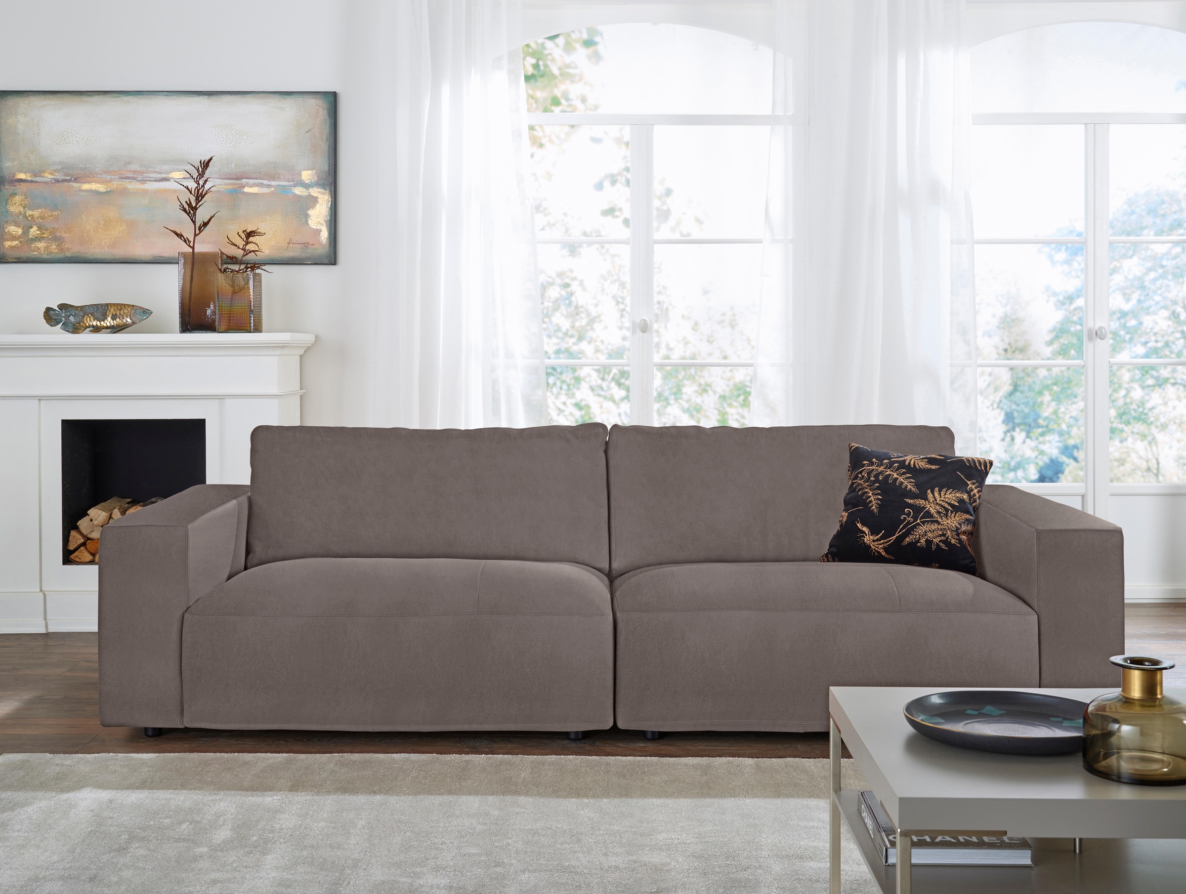 GALLERY M Big-Sofa »Lucia«, in vielen Qualitäten und 4 unterschiedlichen Nähten, 3-Sitzer