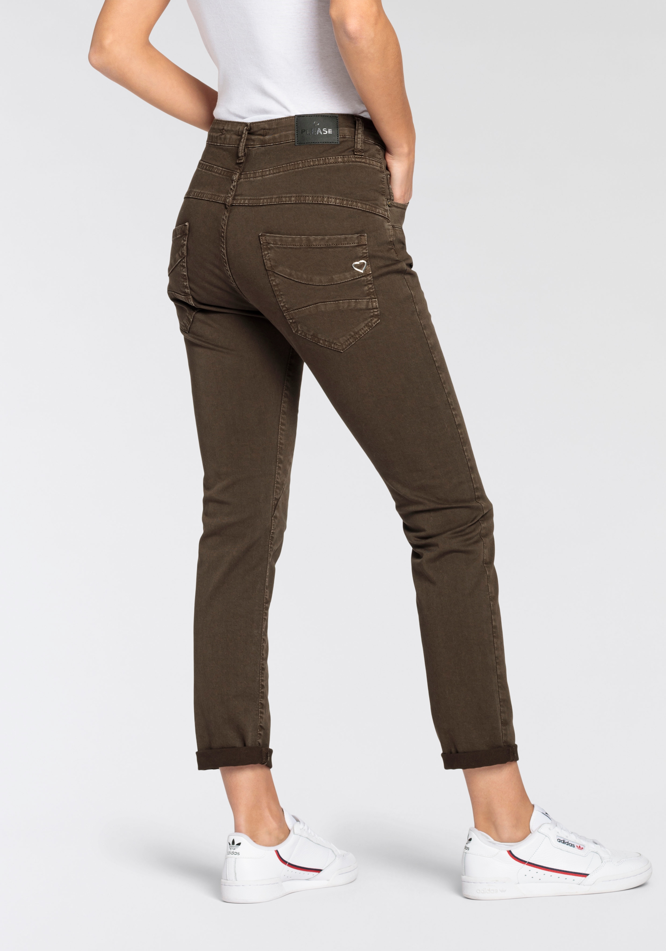 Please Jeans Röhrenhose, Mit besonderer Knöpfung kaufen online bei OTTO