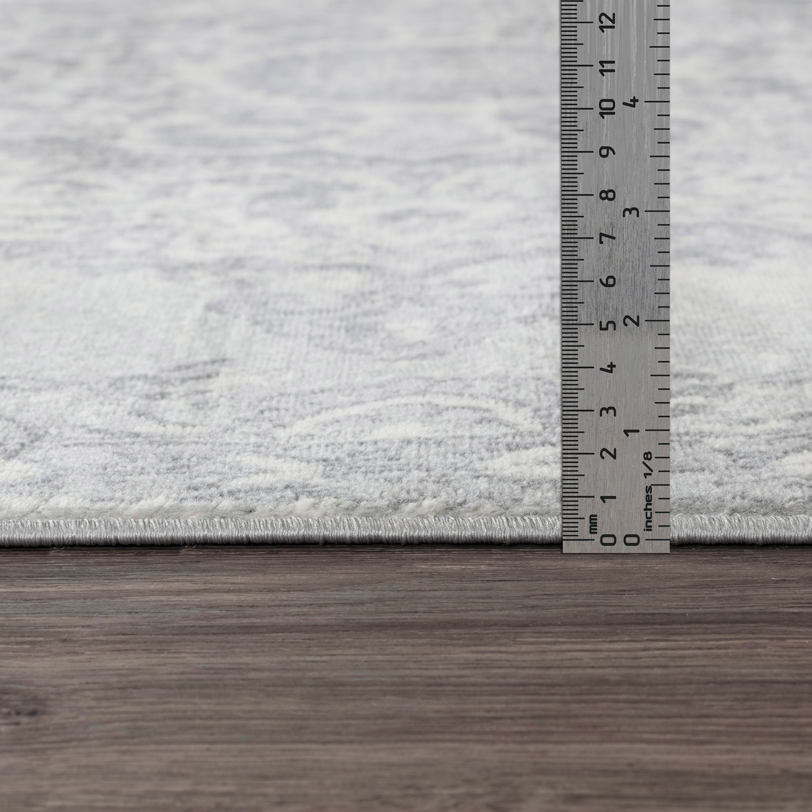 Livabliss Teppich »CORO«, rechteckig, 11 mm Höhe, Boho Kurzflor Orientteppich, Wohnzimmer, Schlafzimmer, Grau