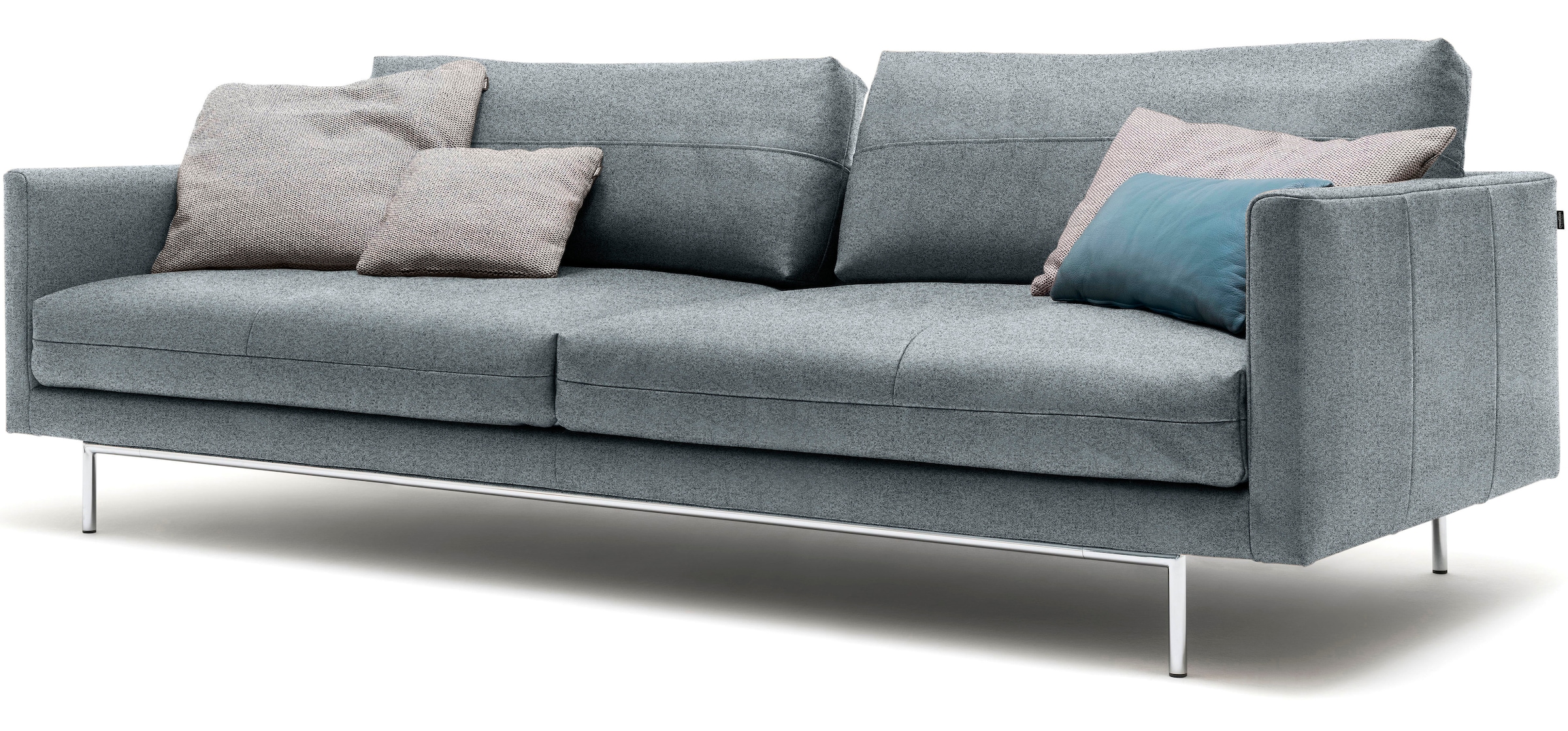 Creation BY ROLF BENZ 3,5-Sitzer »CR.414, Designsofa, edles Sofa, Loungesofa, Ledersofa, klares Design«, aus Leder oder Chenille, erstklassiger Sitzkomfort, legere Polsterung