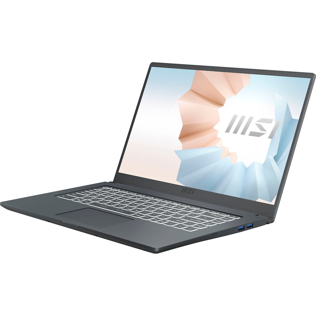 MSI Notebook »Modern 15 A11M-893«, 39,6 cm, / 15,6 Zoll, Intel, Core i5, Iris Xe Graphics, 512 GB SSD