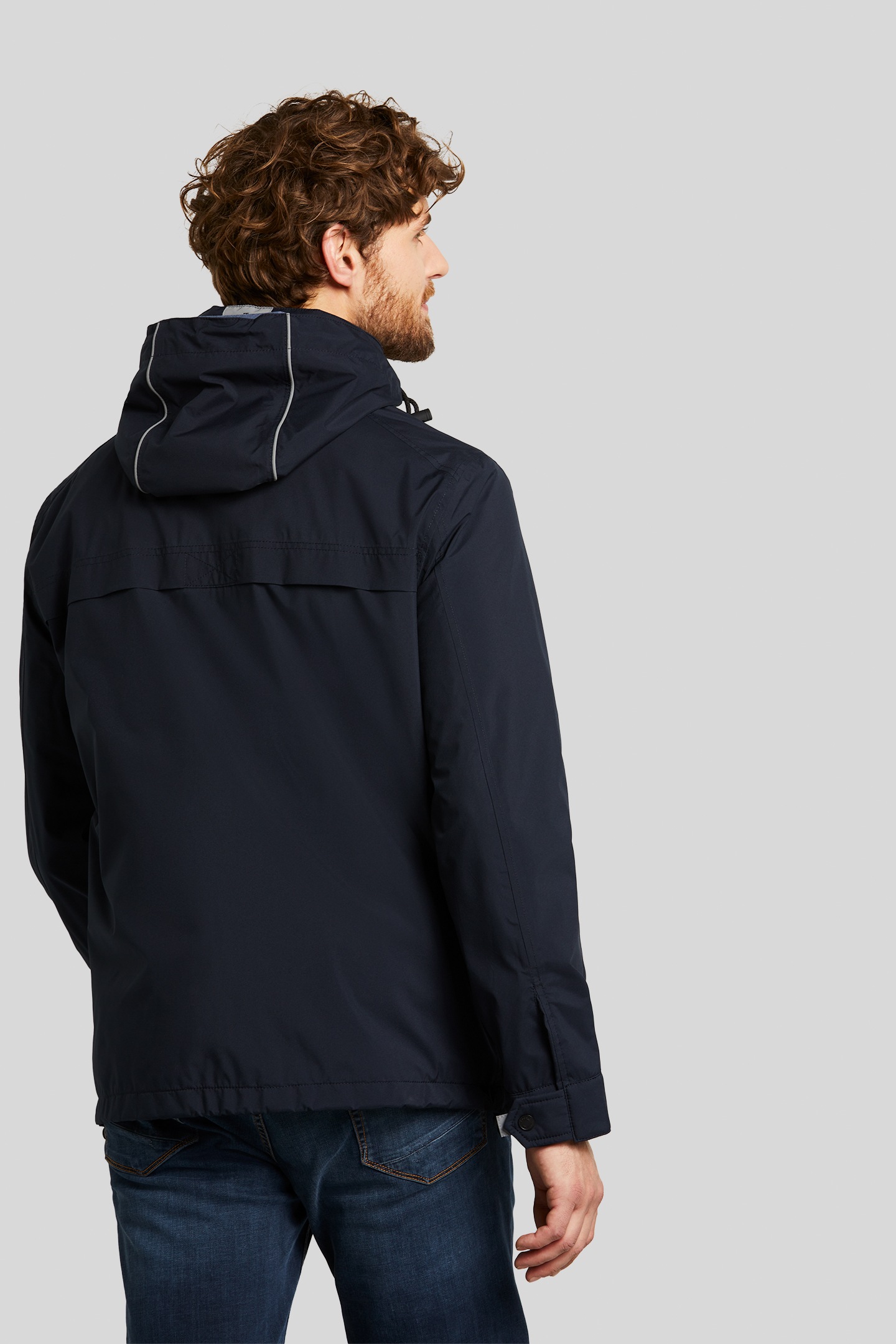 bugatti Regenjacke, mit Kapuze, mit verschweißten Nähten