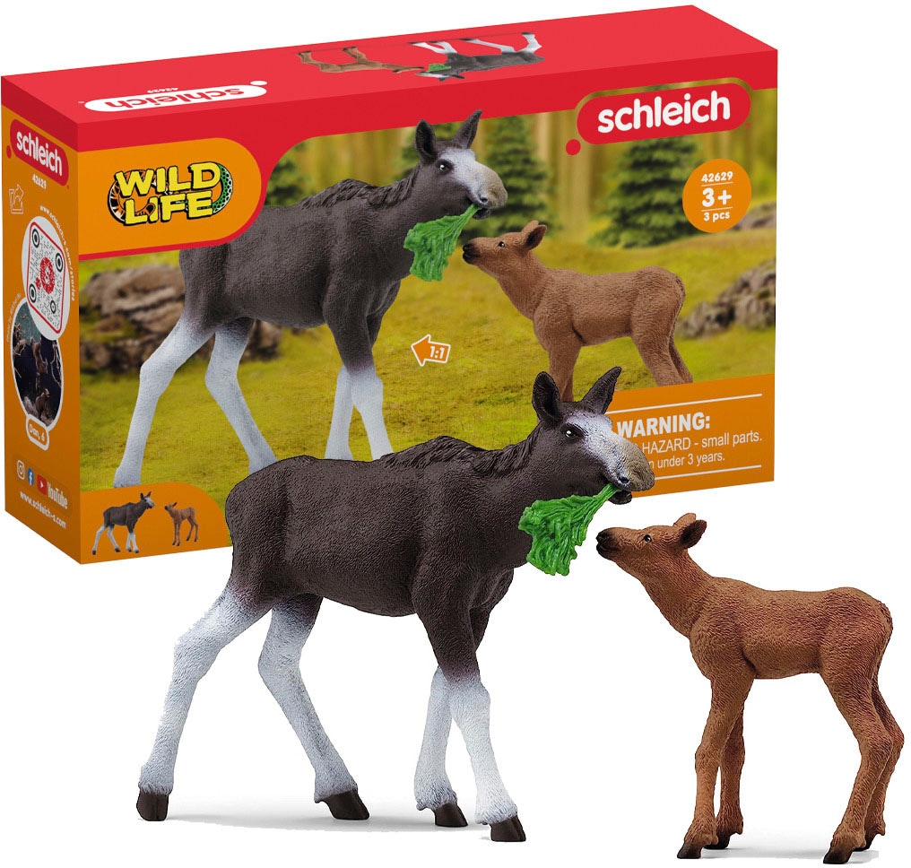 Spielfigur »WILD LIFE, Elchkuh mit Kalb (42629)«