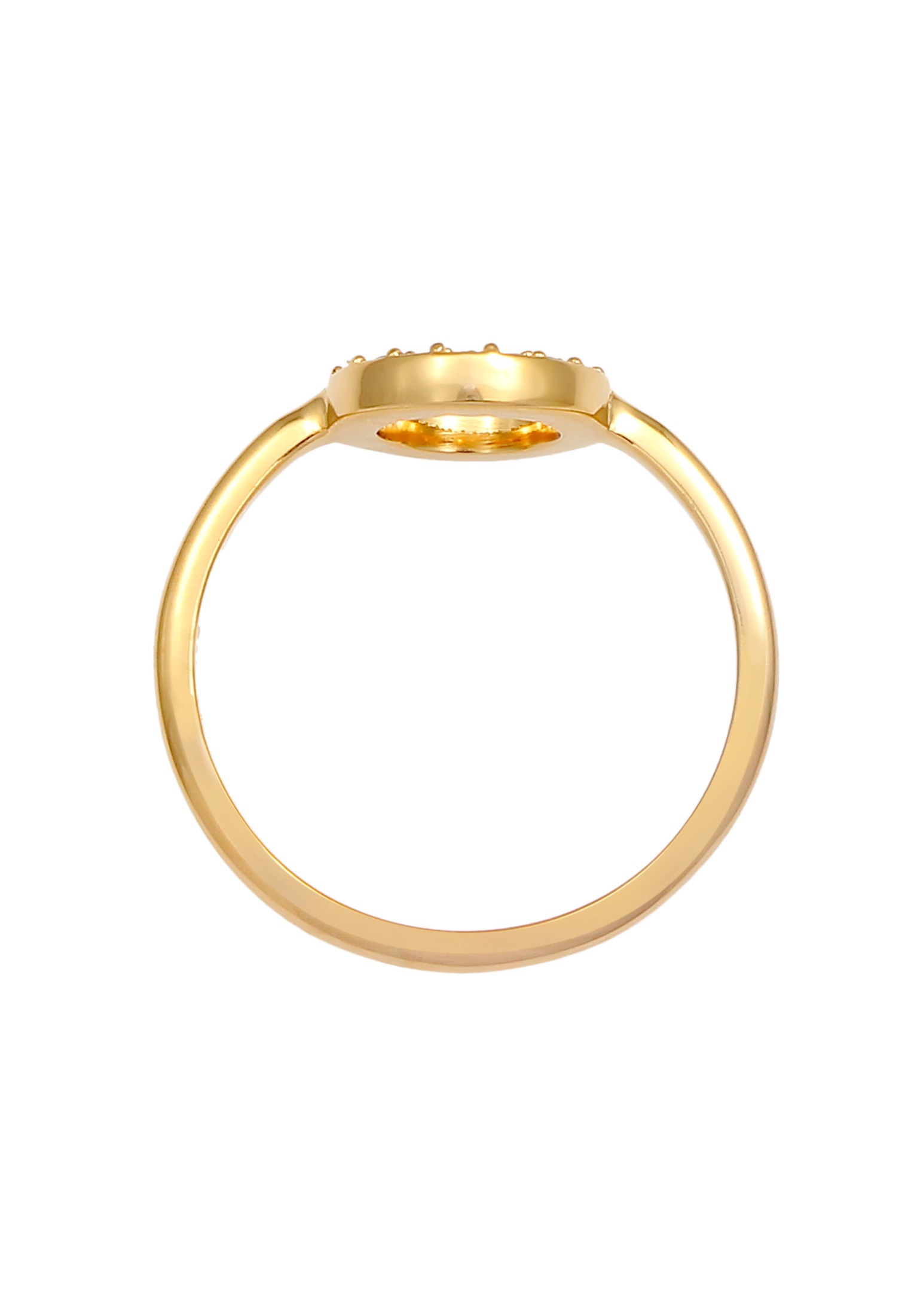 Elli Fingerring »Ring Kreis Rund Kristalle 925 Silber«