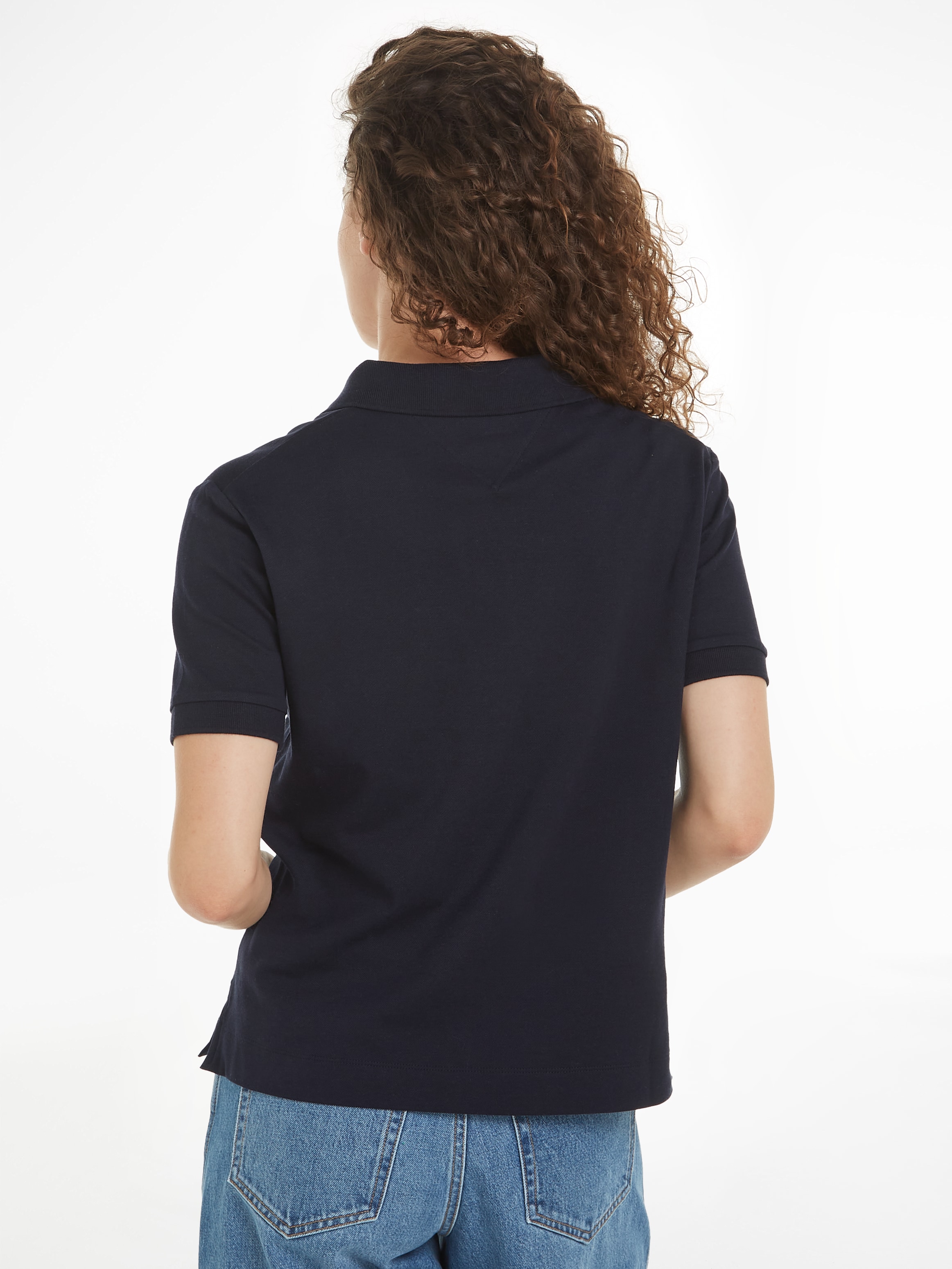 Tommy Hilfiger Poloshirt »RLX OPEN PLACKET LYOCELL POLO SS«, mit Logostickerei