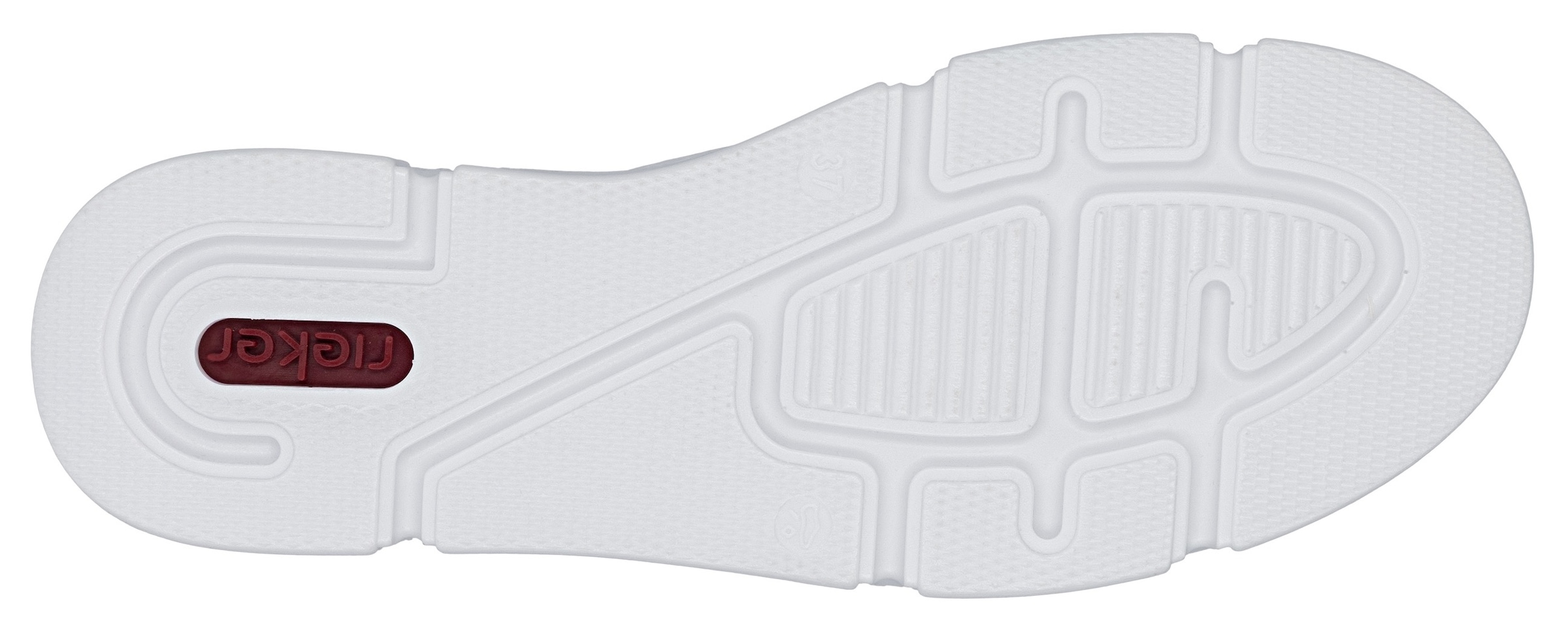 Rieker Plateausneaker  mit goldfarbenen Details, Freizeitschuh, Halbschuh, Schnürschuh