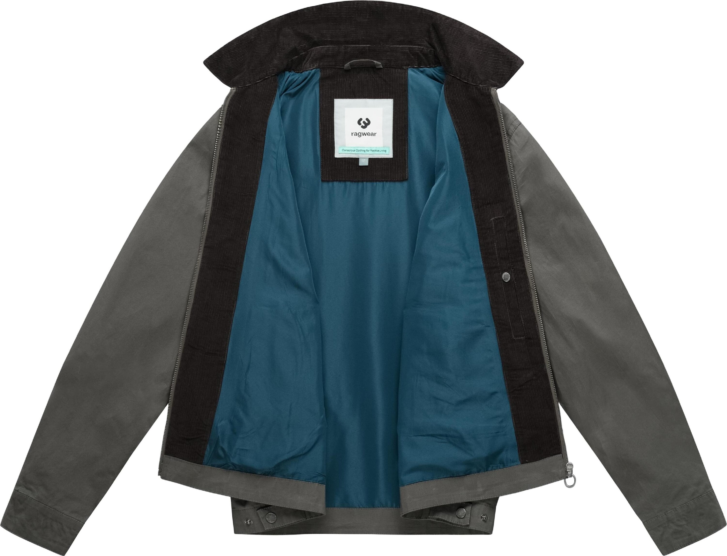 Ragwear Hemdjacke »Outdoorjacke Hertan Vintage« ohne Kapuze Leichte Herren Übergangsjacke mit Hemdkragen