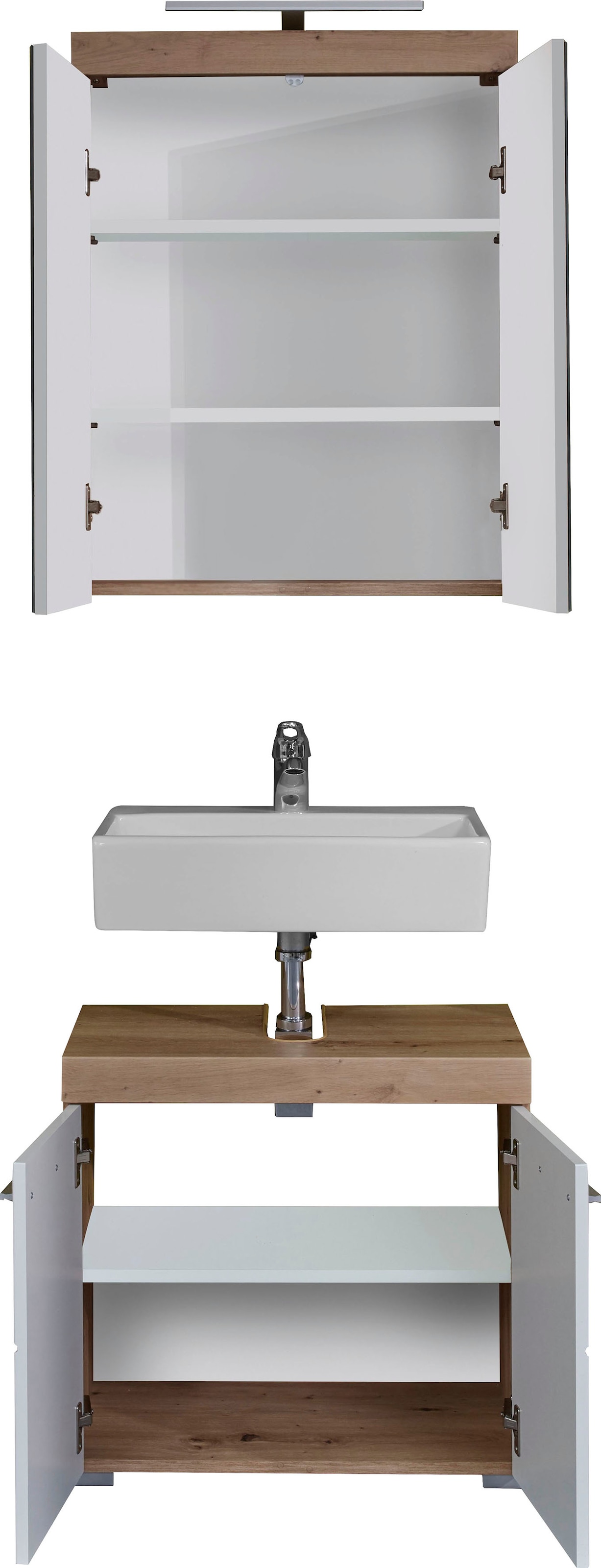 INOSIGN Badmöbel-Set »Avena«, (Set, 2 St.), Badezimmermöbel - Waschbeckenunterschrank und Spiegelschrank