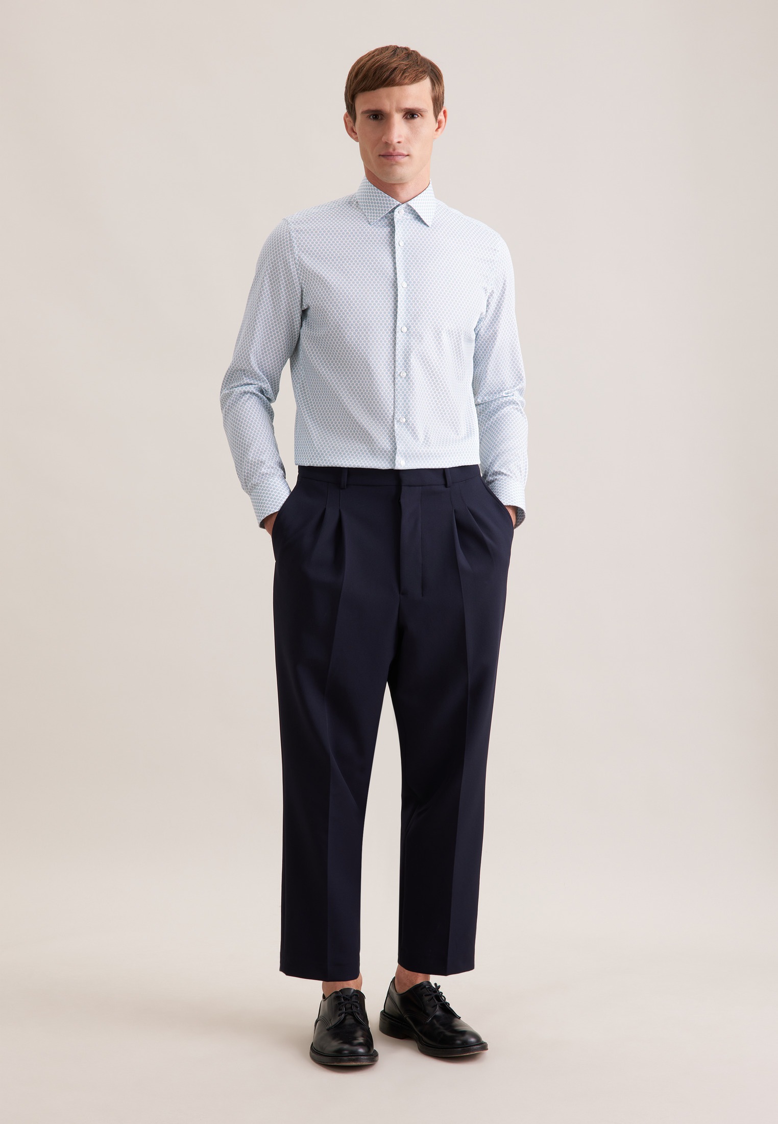 seidensticker Businesshemd »Schwarze Rose« Slim 1/1 Kentkragen Druck