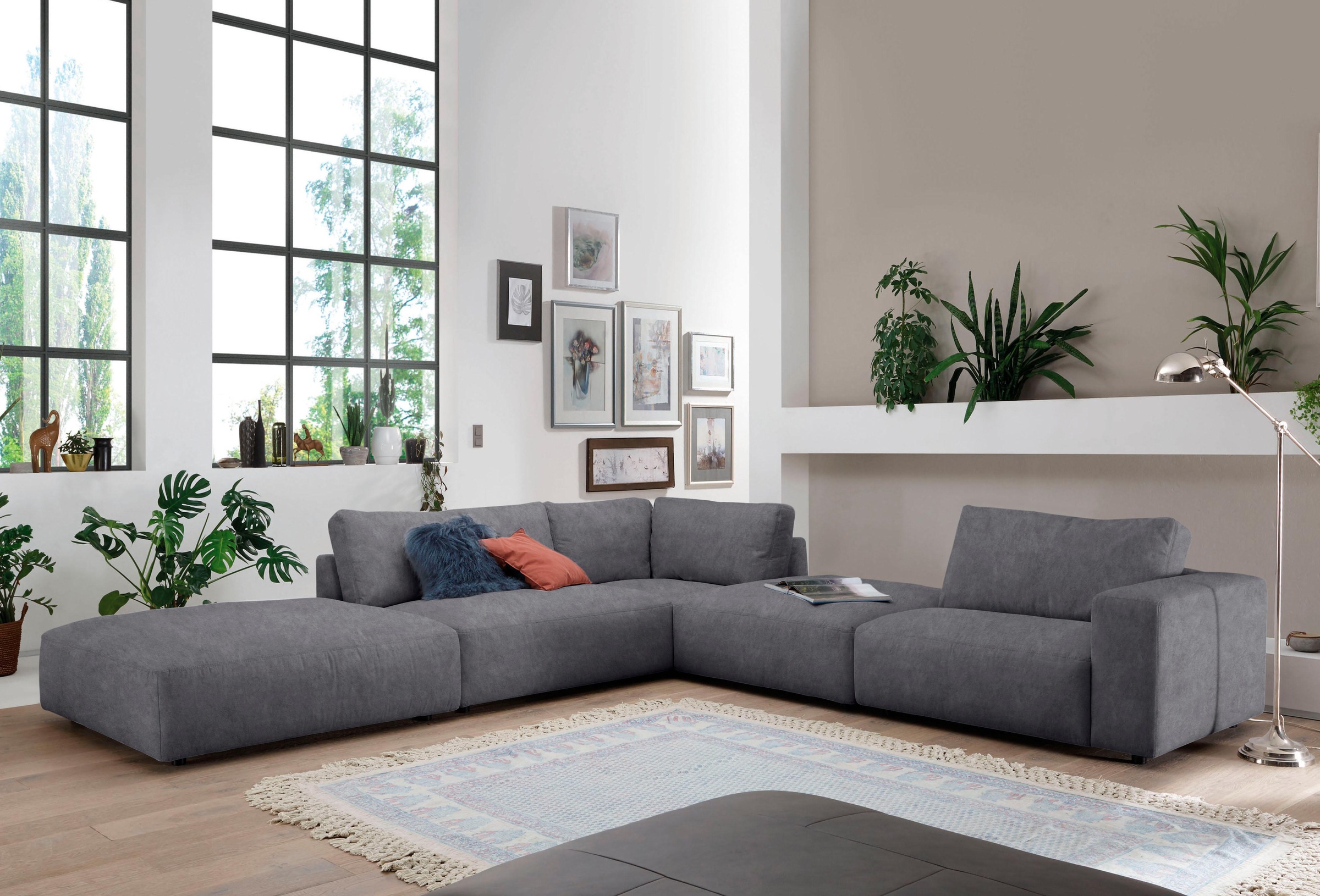 Musterring Ecksofa »LUCIA L-Form« in vielen Qualitäten und 4 verschieden Nähten