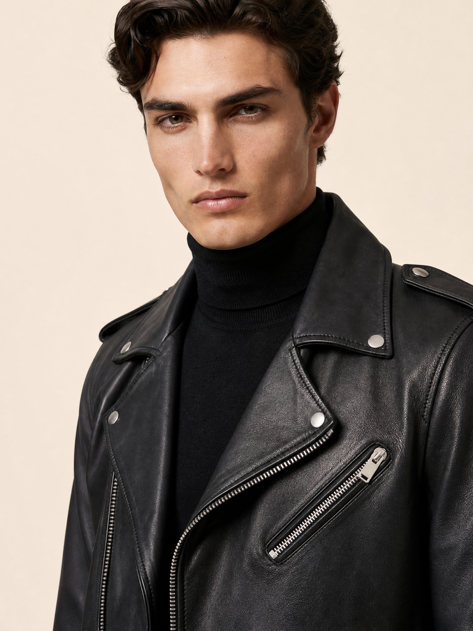 RICANO Bikerjacke »Lederjacke Arturo« Handgefertigt aus echtem Leder