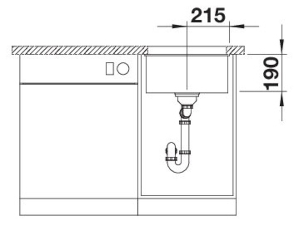 Blanco Granitspüle »ROTAN 400-U« 1 Stk. tlg. erhältlich in mehreren Farben