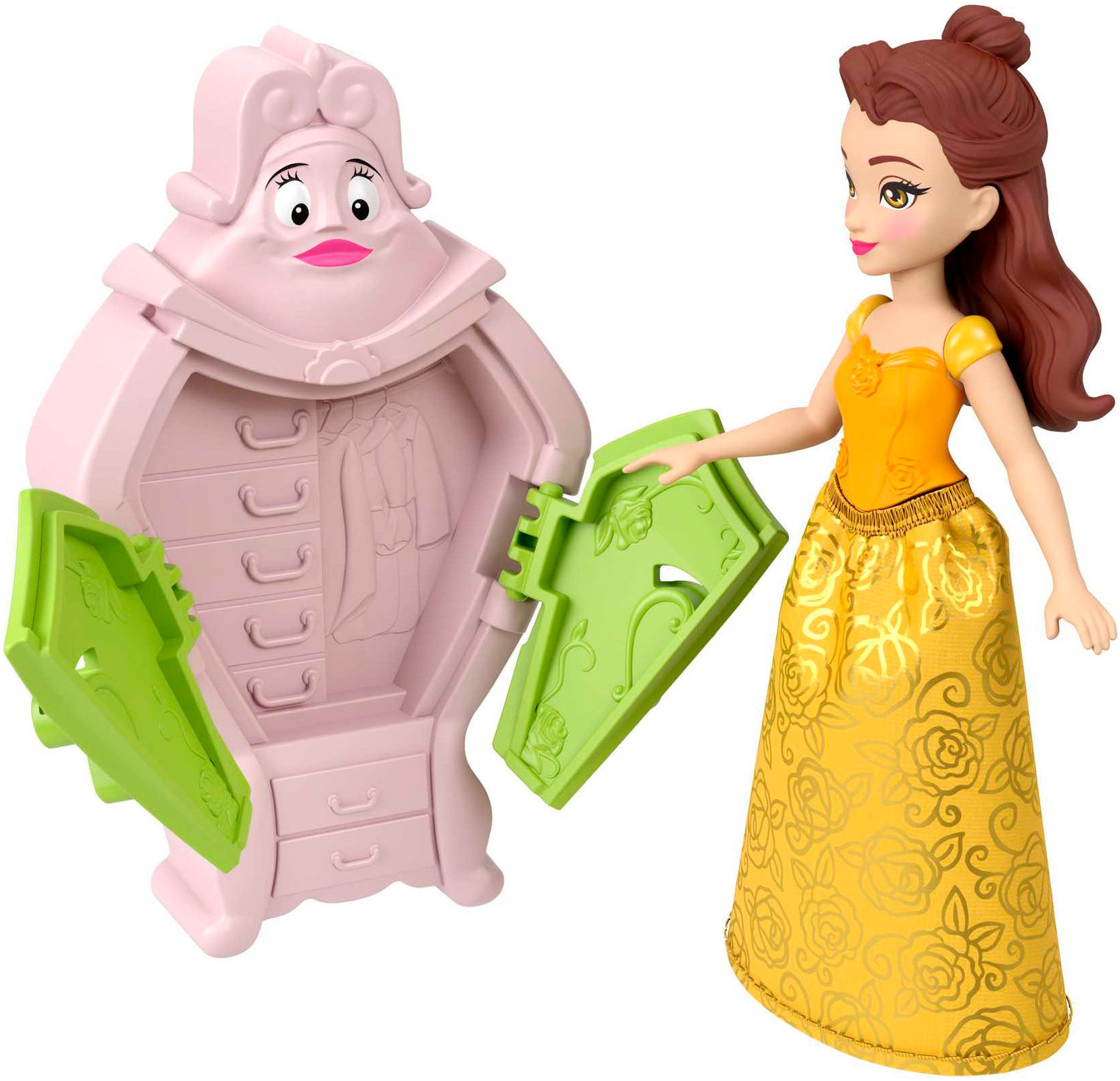 Mattel® Spielwelt »Disney Prinzessin Kleine Puppen Belle Stapelschloss«