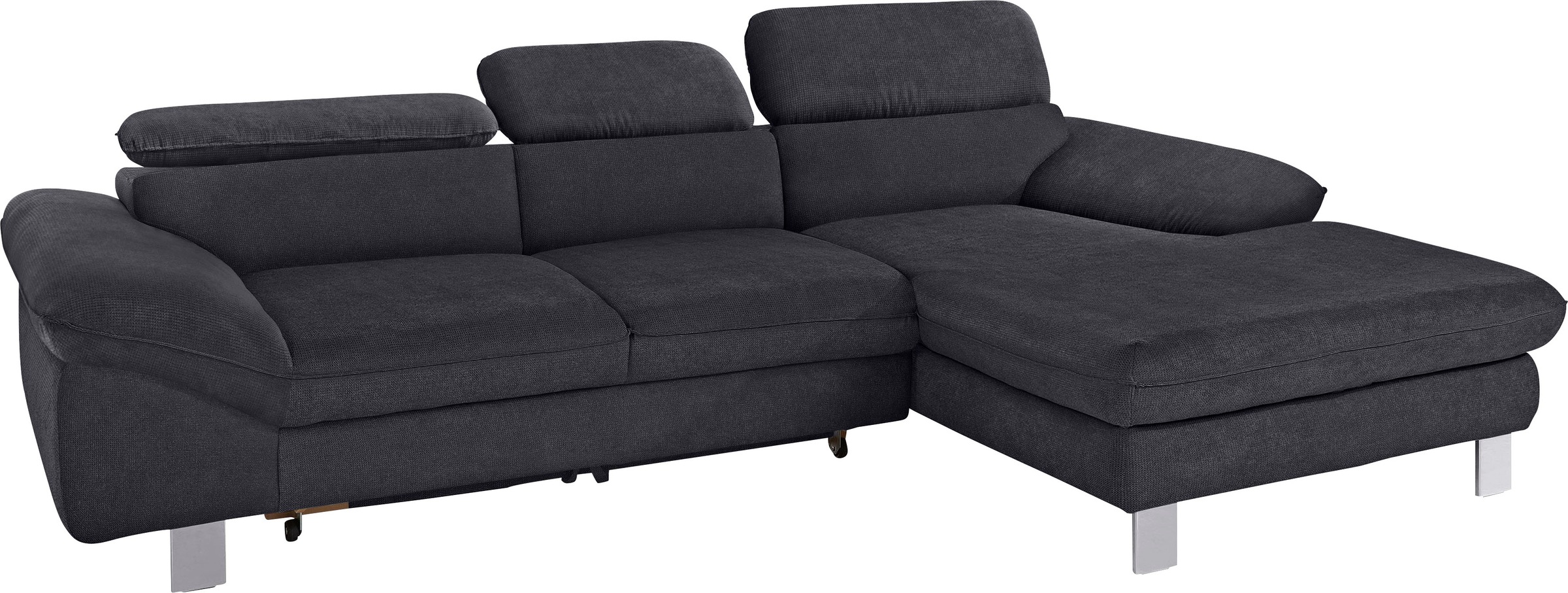 COTTA Polstergarnitur »Driver L-Form«, (Set, 2 tlg.), Set bestehend aus: Ecksofa mit Kopfteilverstellung & Hocker