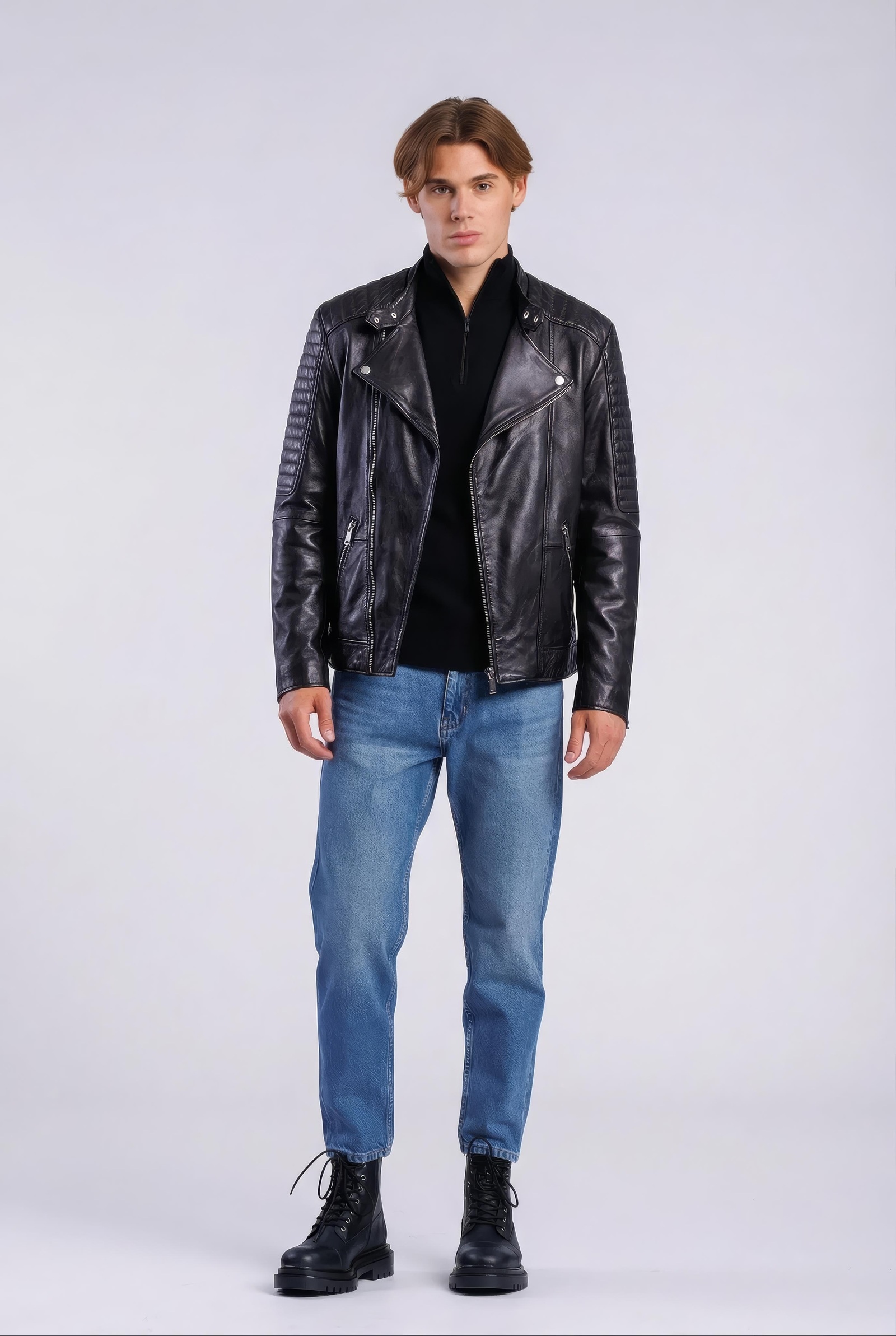 Freaky Nation Lederjacke »Crossover-FN«