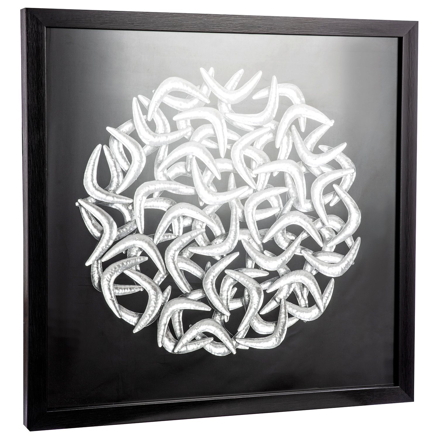 Casablanca by Gilde Bild mit Rahmen »Bild quadratisch Salerno schwarz H. 60 cm« 1 Stk. tlg.