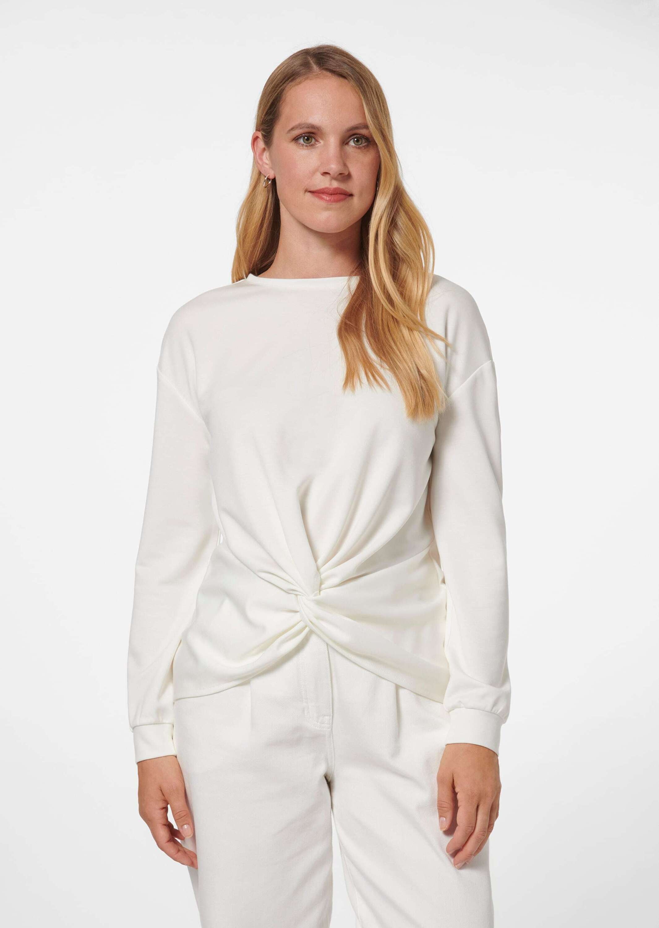 MADELEINE Langarmshirt »Sweatshirt Sweatshirt mit Knoten-Drapierung«
