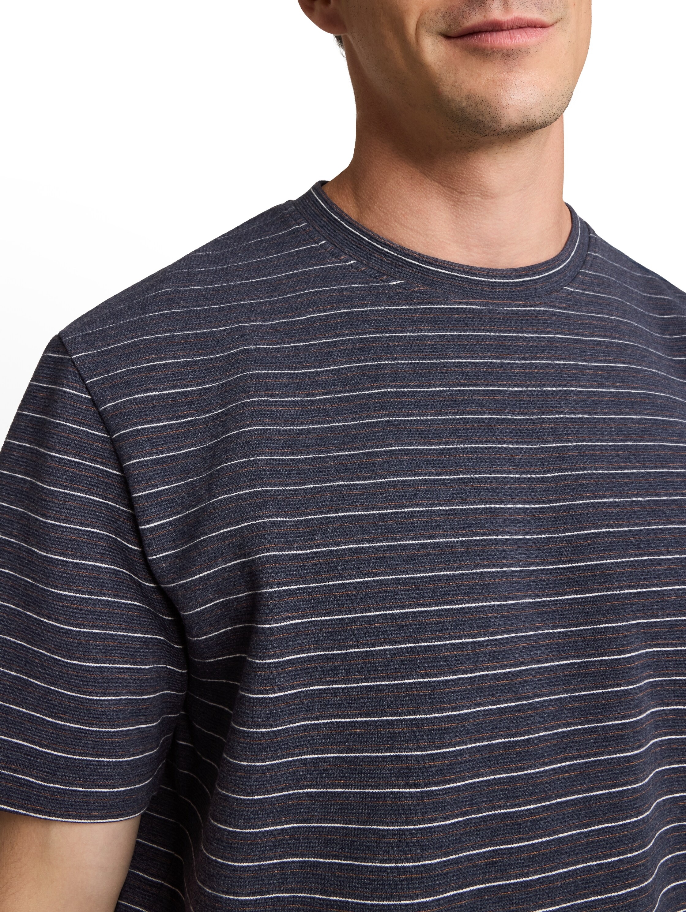 TOM TAILOR Kurzarmshirt Sommershirt mit feinen Streifen