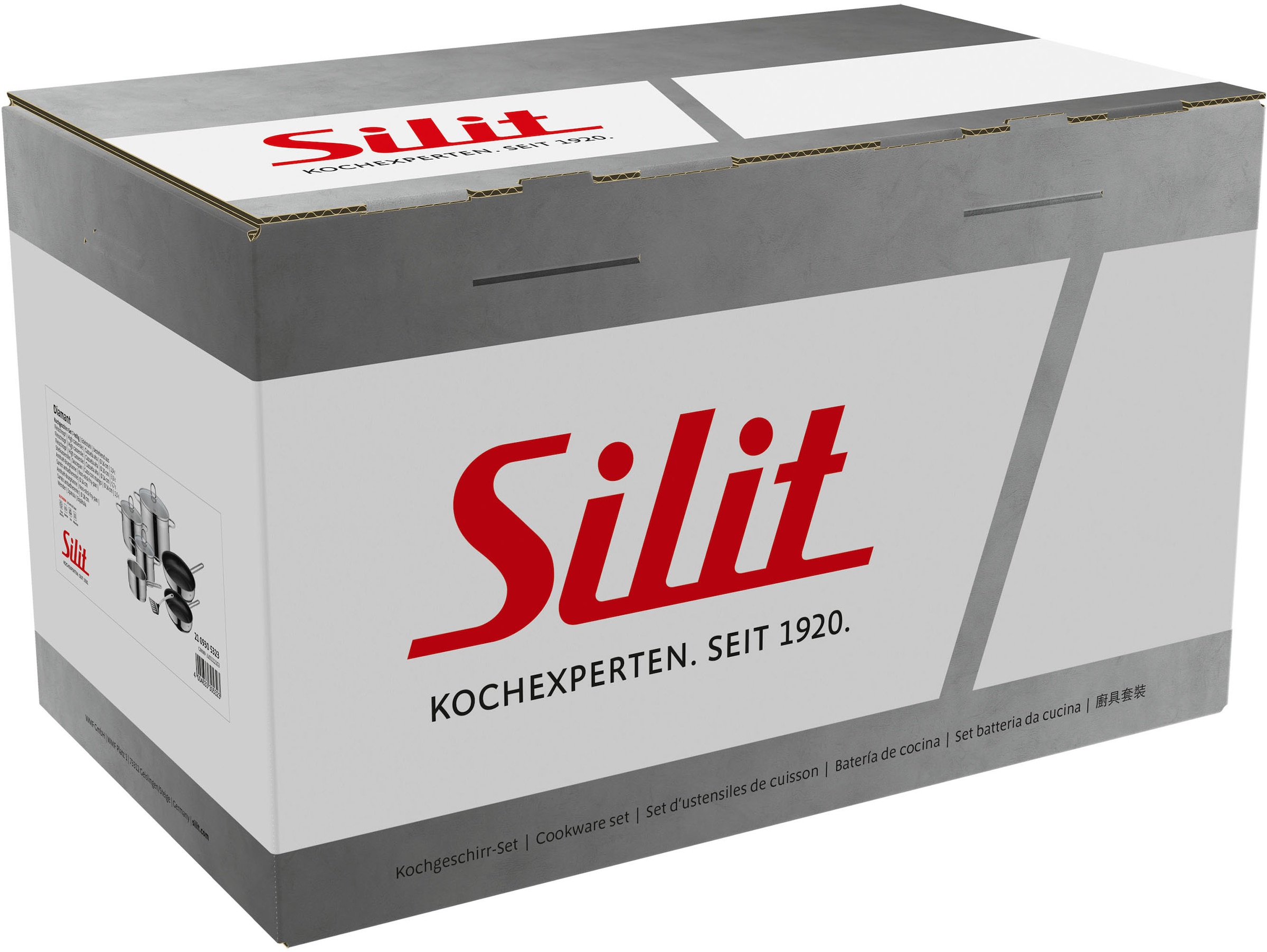 Silit Topf-Set »Diamant« Set, inkl. Pfannenwender, 10 Stk. tlg. Edelstahl 18/10
