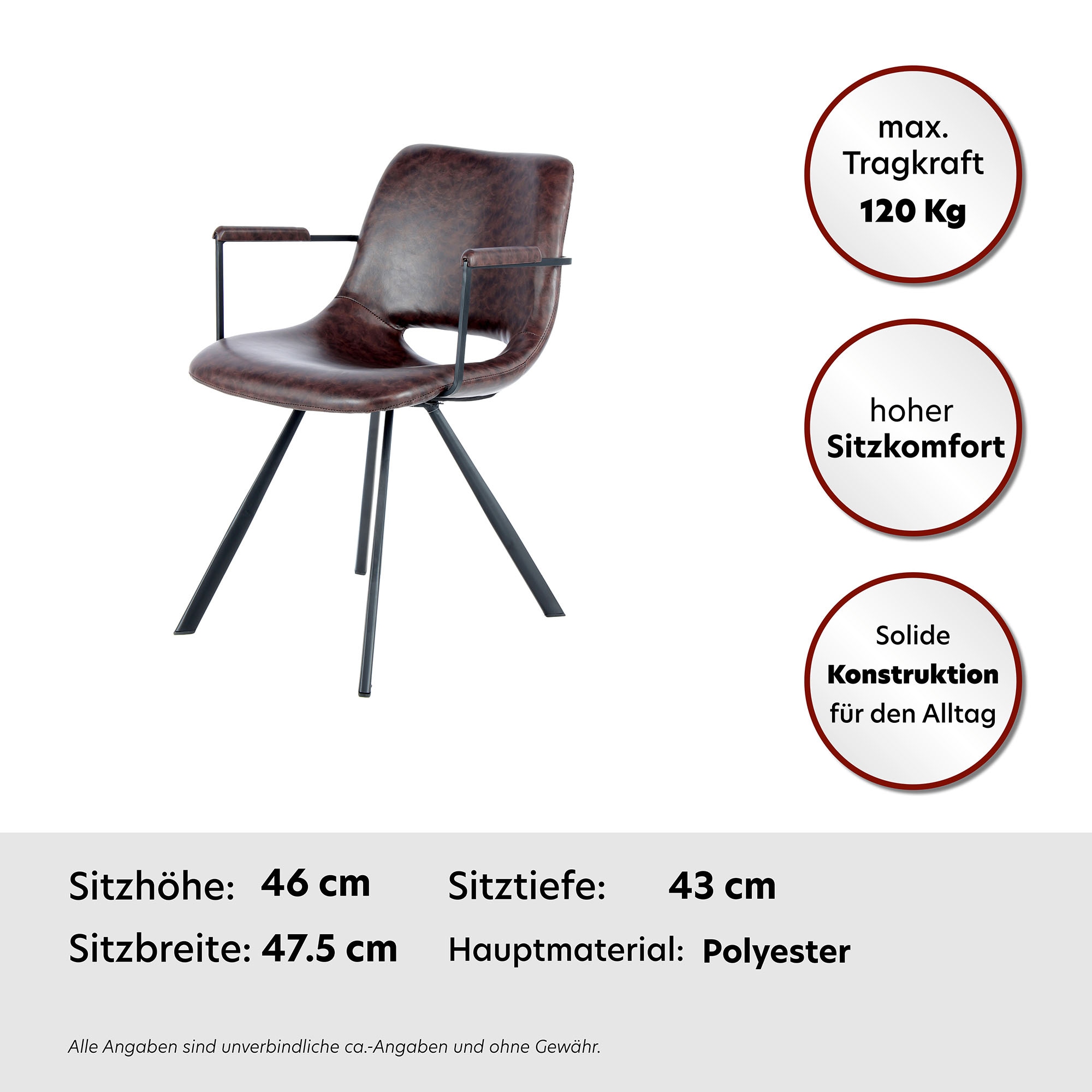 Kayoom Stuhl »Josephine 625 2er-Set , pflegeleicht« (Set) 2 Stk.pflegeleicht