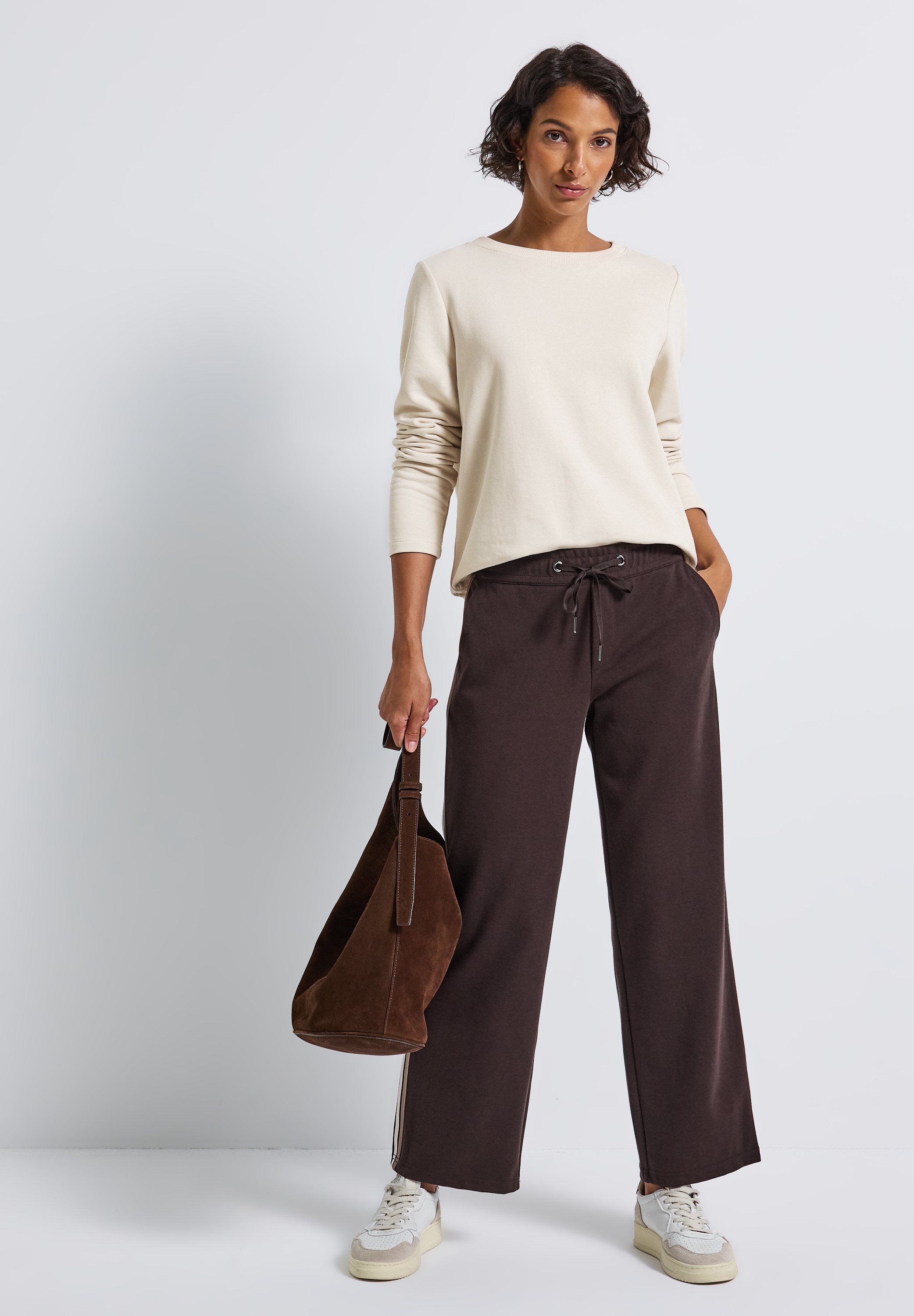 STREET ONE Sweatshirt, mit Tunnelzug am Saum