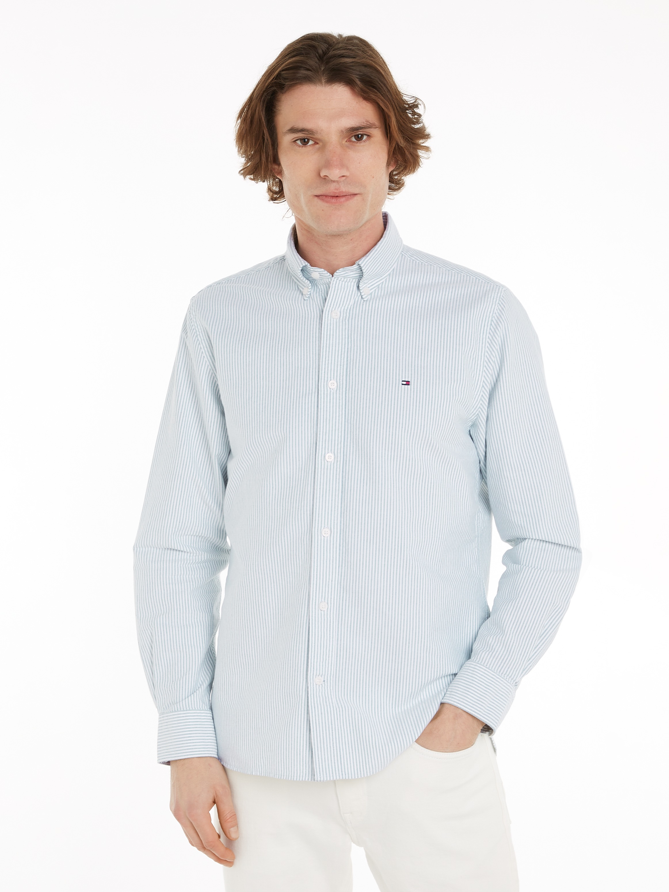 Tommy Hilfiger Langarmhemd »HERITAGE OXFORD STRIPE RF SHIRT«