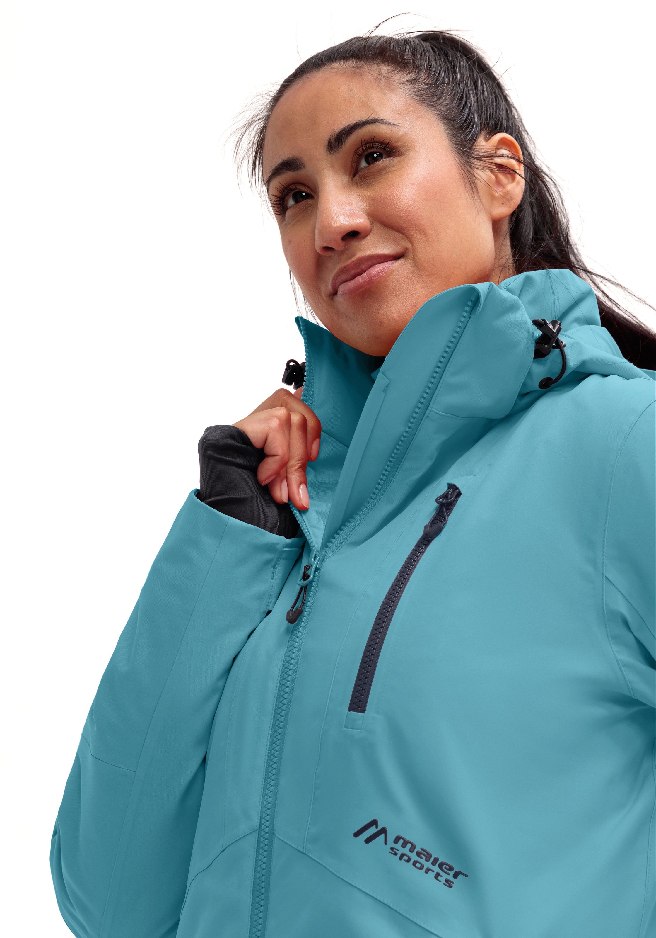 Maier Sports Skijacke »Straja« Damen Winterjacke, wind/wasserdicht, 3 RV-Taschen und Kapuze