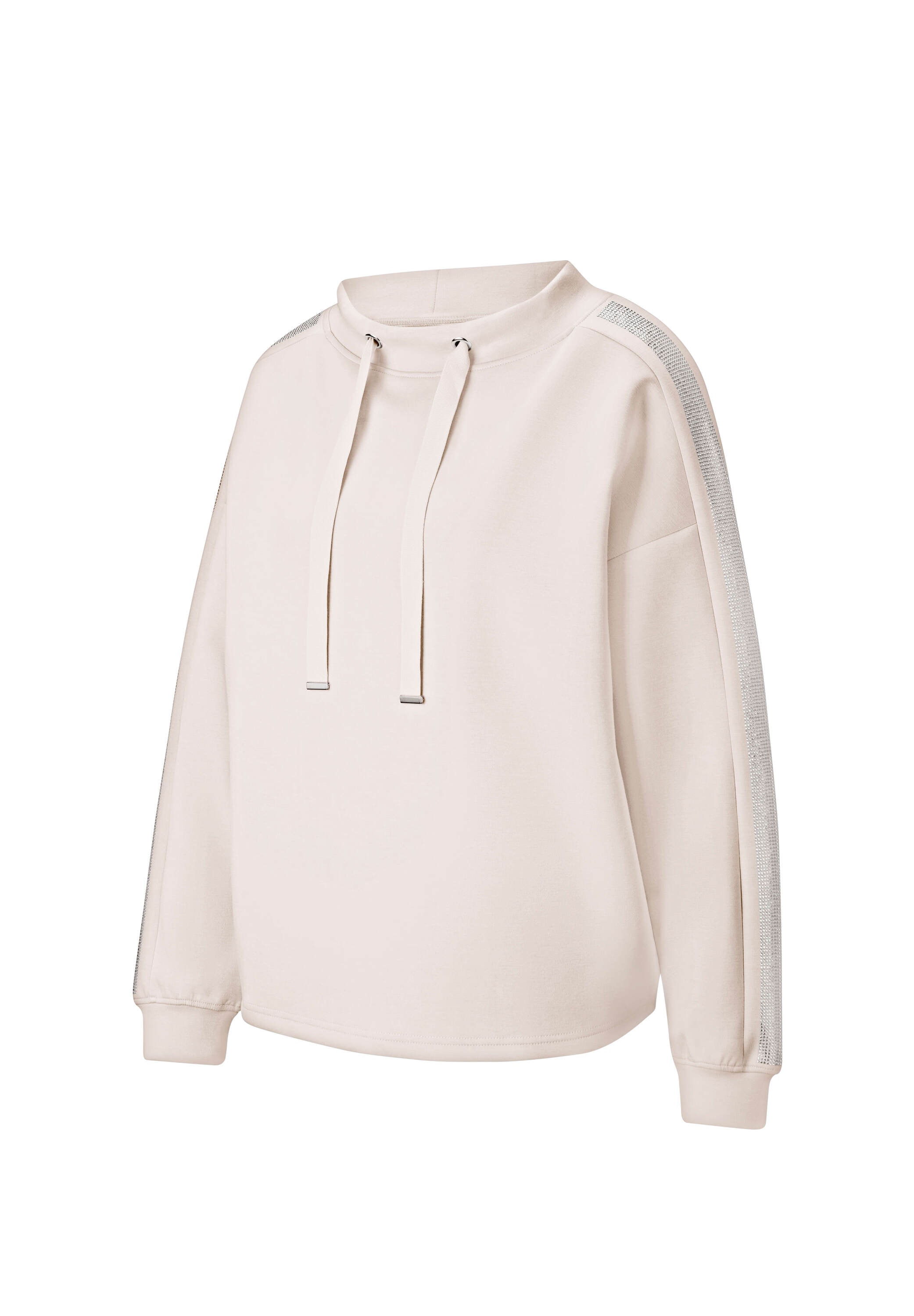 heine Sweatshirt »Sweatshirt Sweatshirt mit Galonstreifen aus Ziersteinchen«
