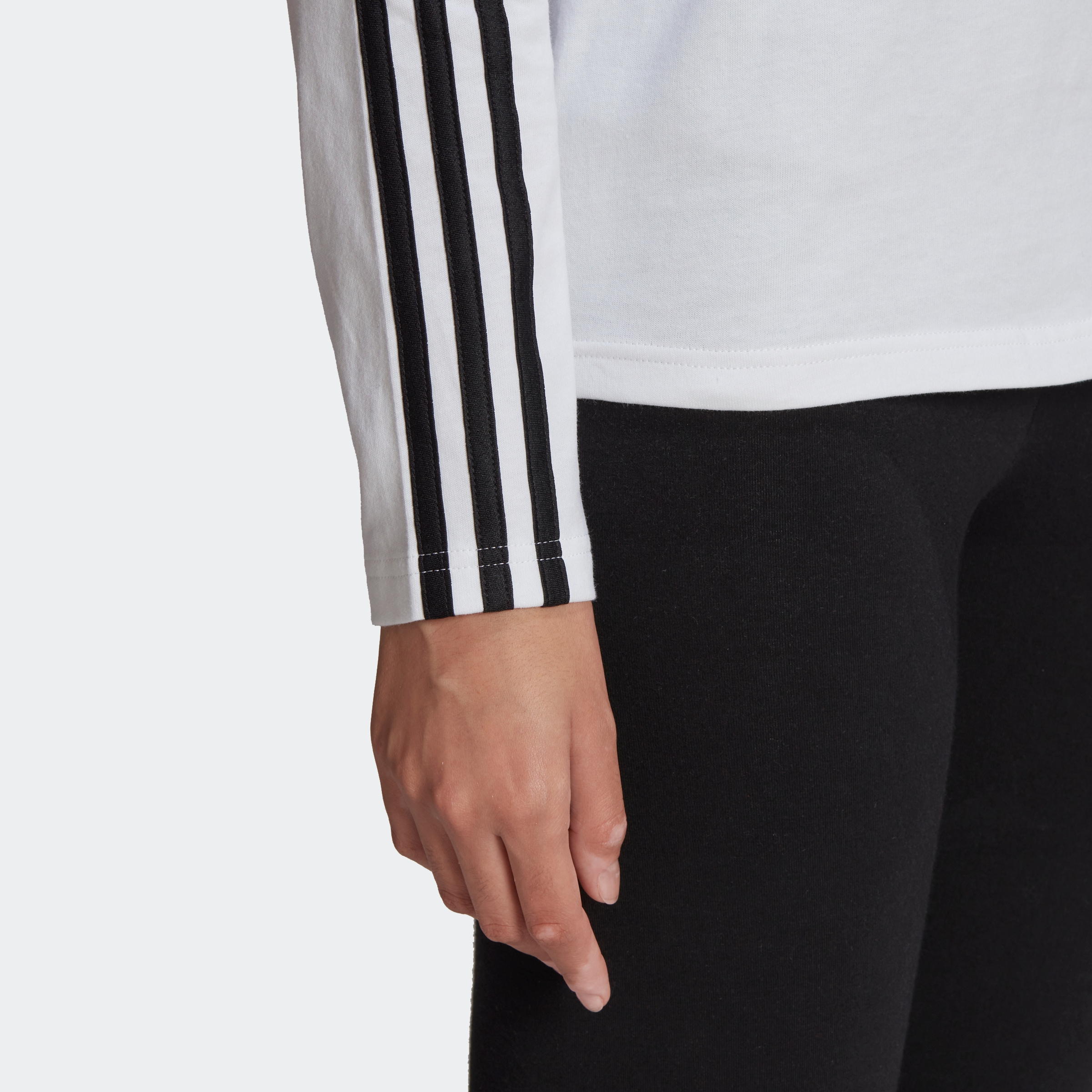 adidas Sportswear Langarmshirt »ESSENTIALS 3STREIFEN LONGSLEEVE«