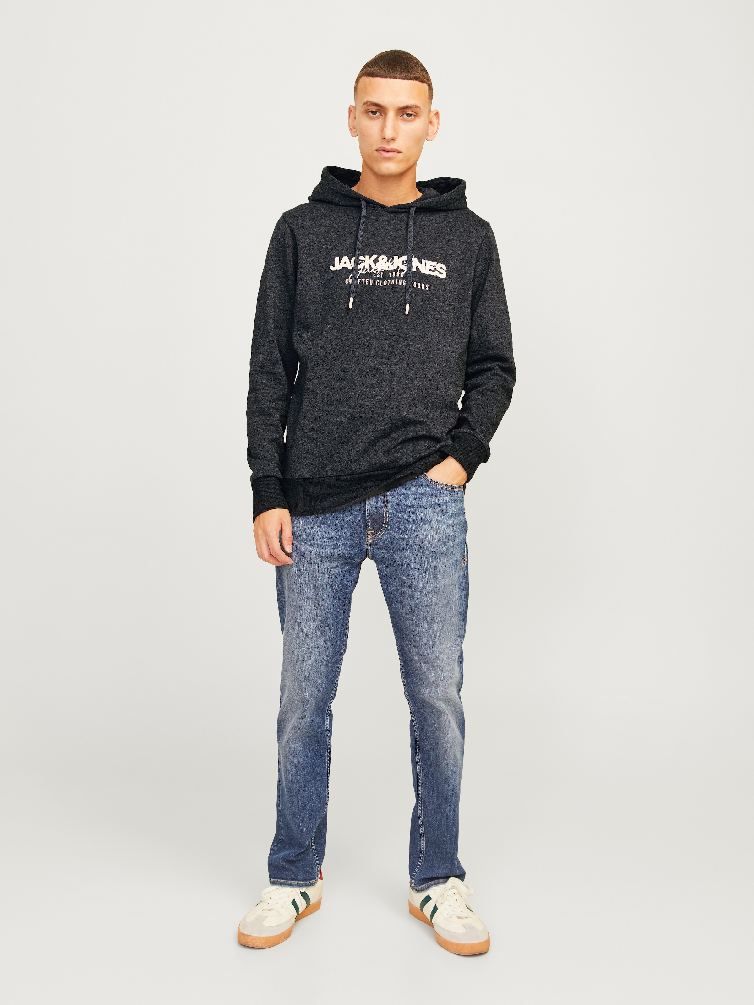 Jack & Jones Kapuzensweatshirt »JJALVIS SWEAT HOOD«