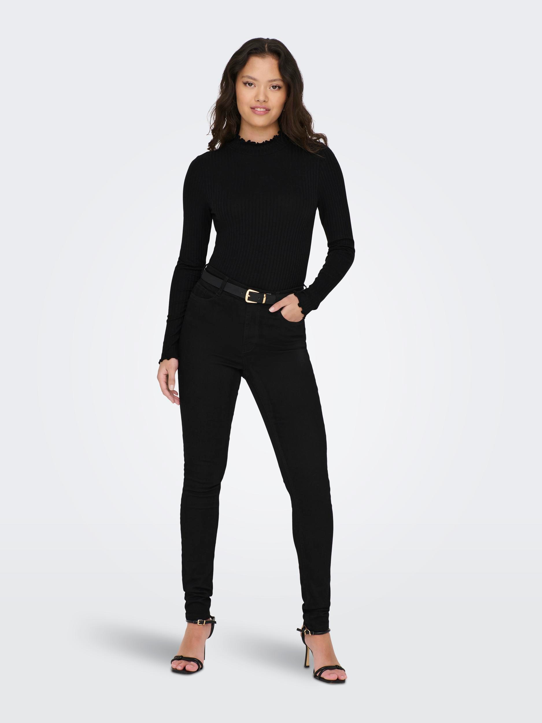 JDY Langarmshirt »JDYFRANSISKA L/S HIGHNECK TOP JRS NOOS«