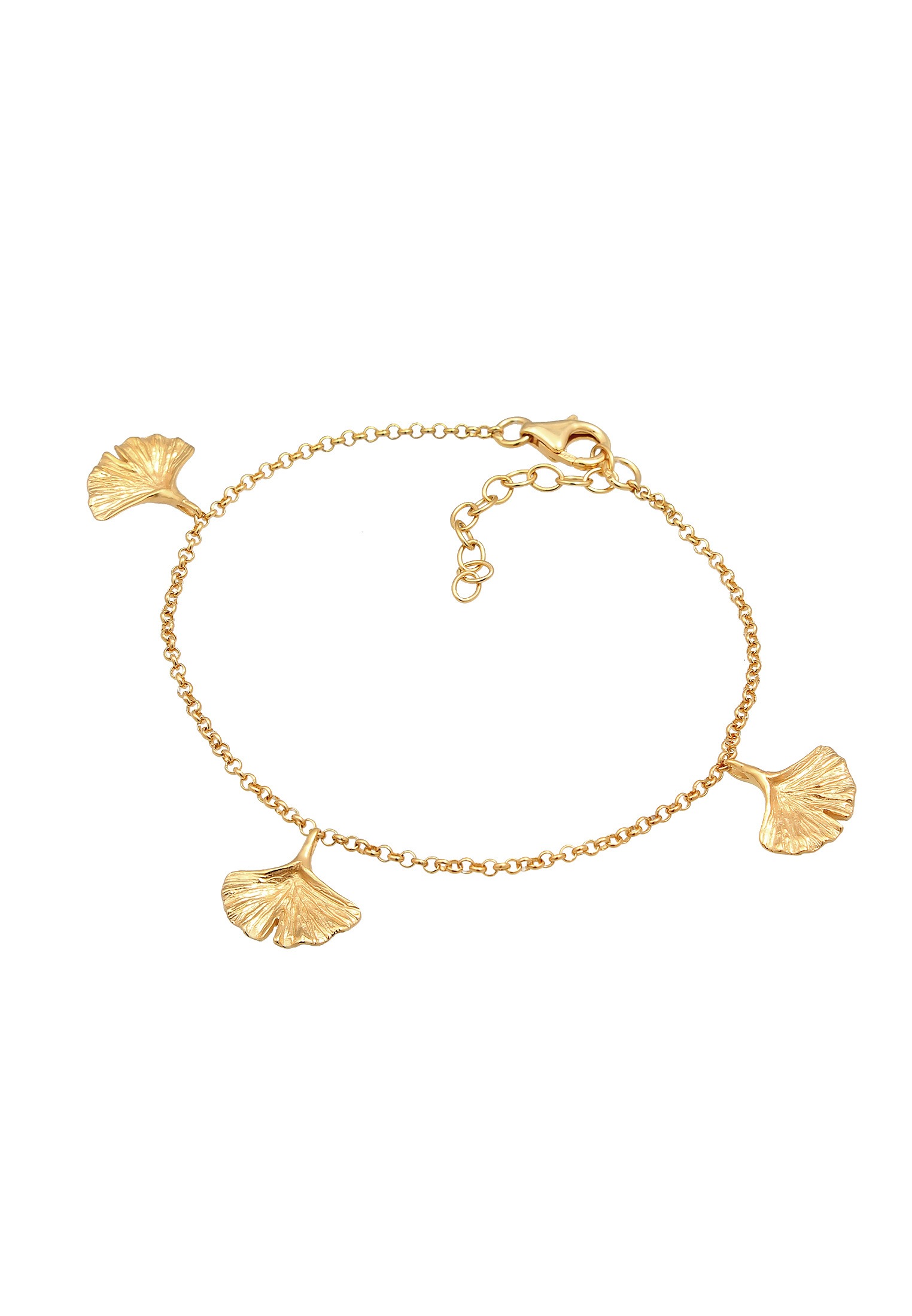 Elli Armkette »Armband Ginkgo Blatt Anhänger 925 Sterling Silber«