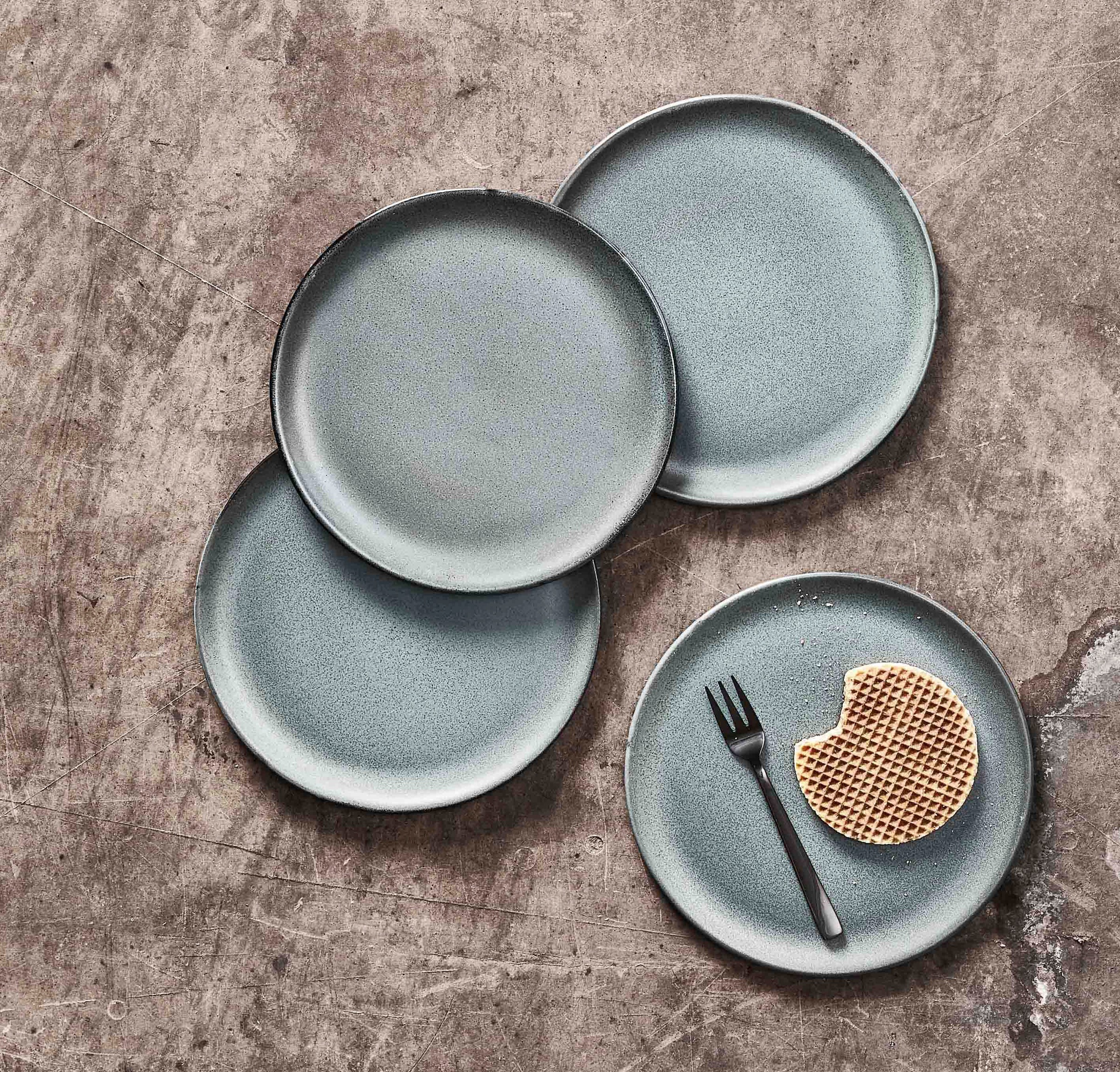 aida RAW Dessertteller »RAW«, (Set, 6 St.), Steinzeug, Ø 20 cm