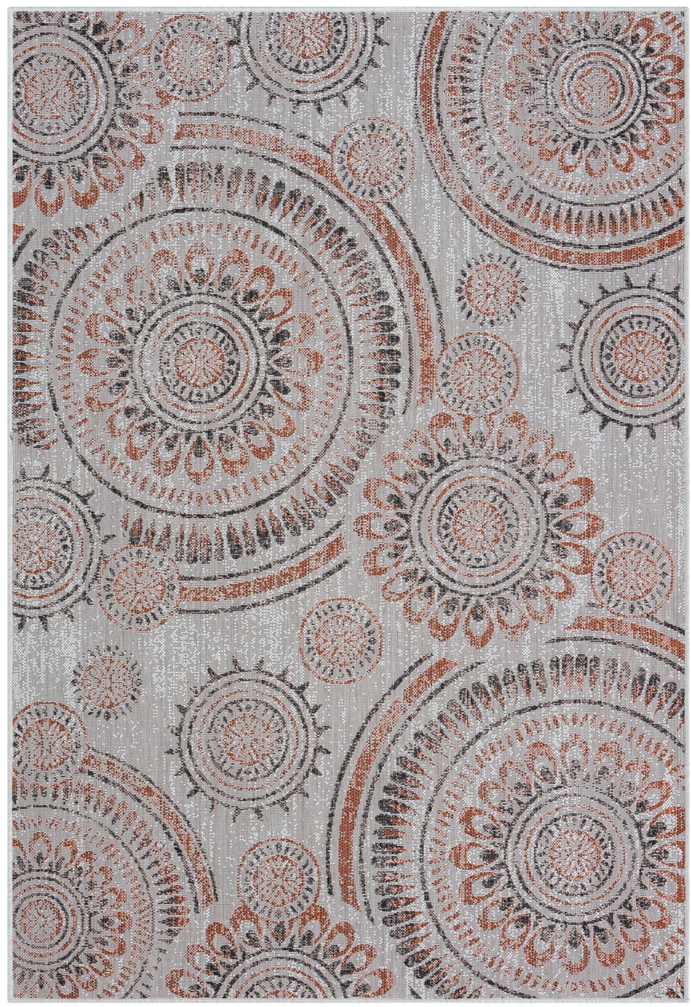 Myflair Möbel & Accessoires Teppich »Sonic, LAGERRÄUMUNG!«, rechteckig, 6 mm Höhe, Ethno Design, Kreise, Outdoor geeignet, Balkon, Terrasse