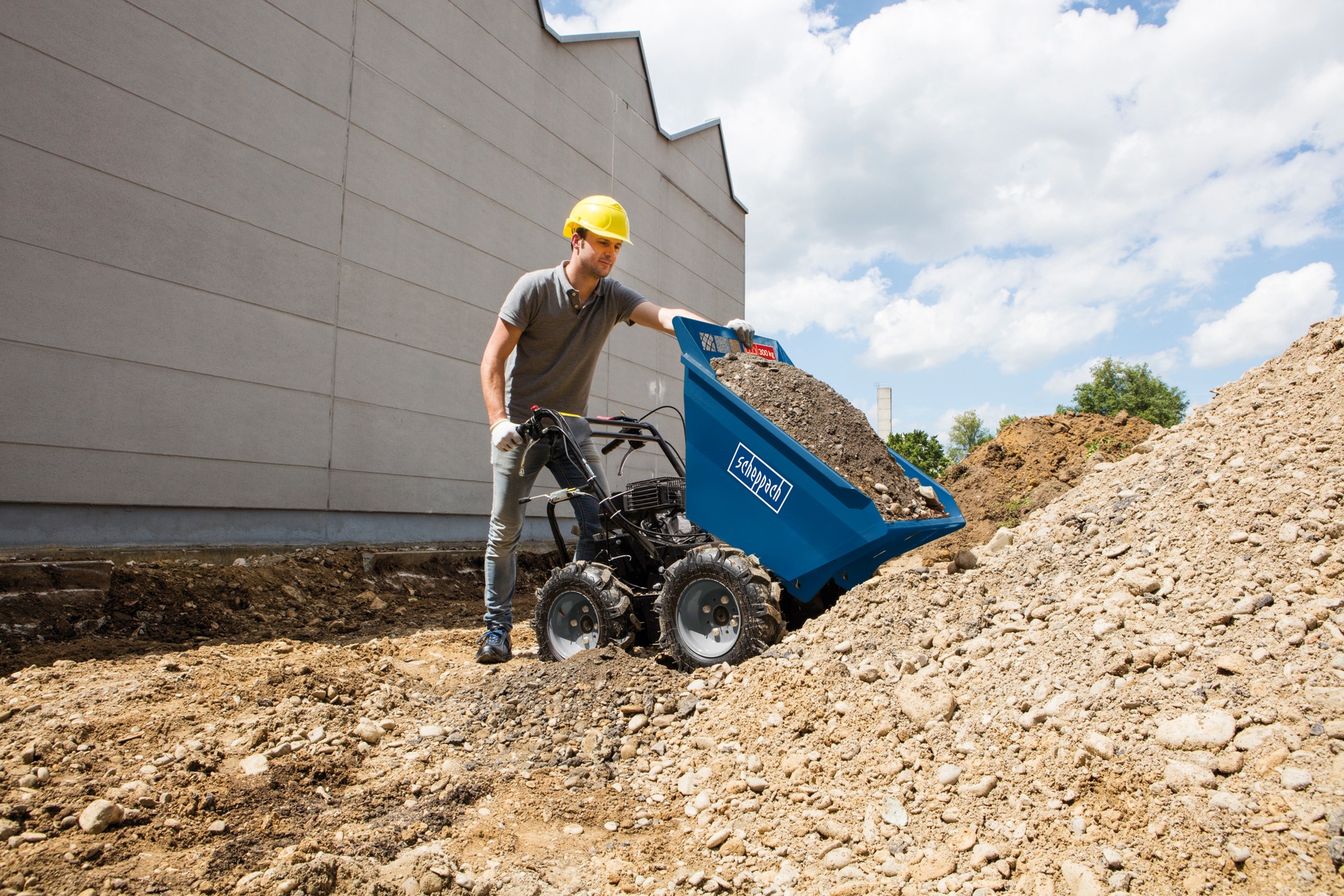 Scheppach Dumper »DP 3000«, (1 tlg.), 330 l, 6,5 PS